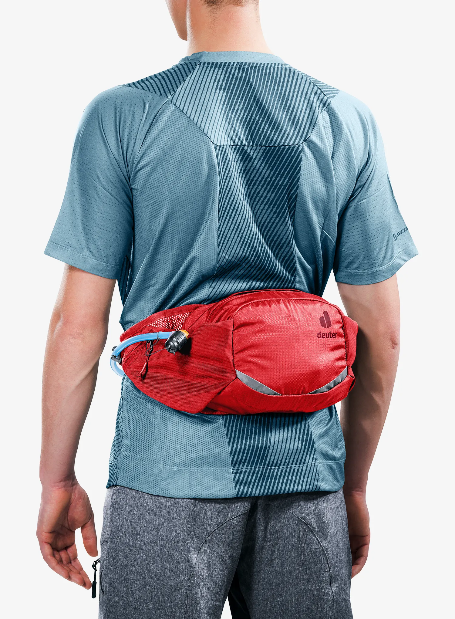 Чантичка за кръст Deuter Pulse 3 - cherry/masala