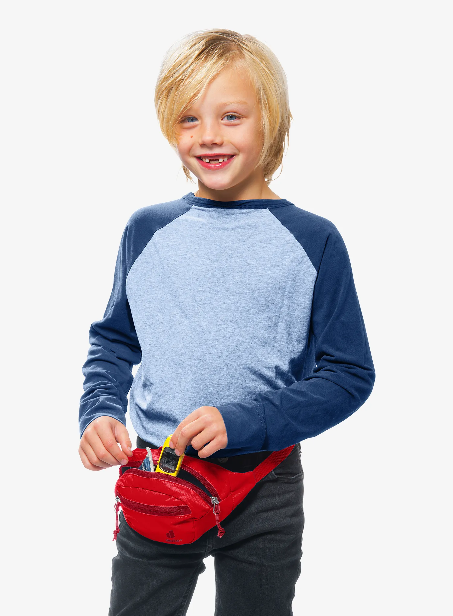 Детска чантичка за кръст Deuter Junior Belt - cherry