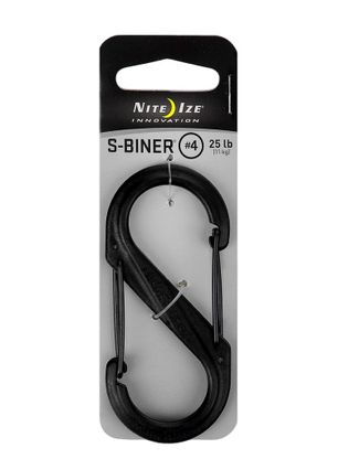 Карабинер за ключове Nite Ize S-Biner 4 Plastic Gate - black