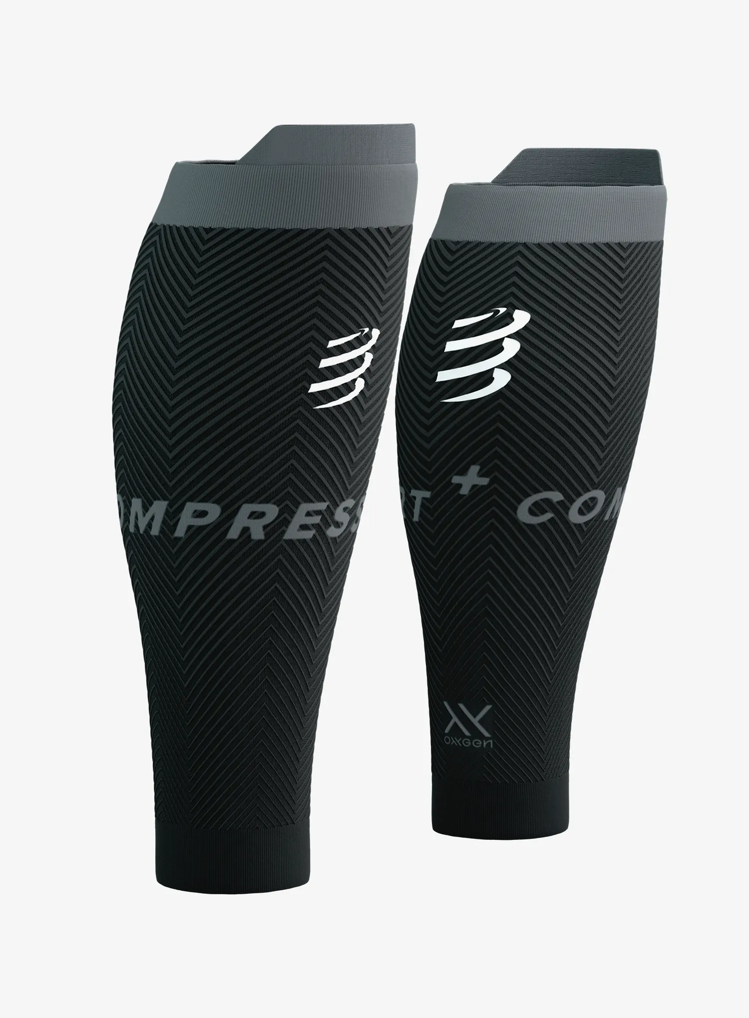 Компресионни крачоли Compressport R2 Oxygen - black/steel grey