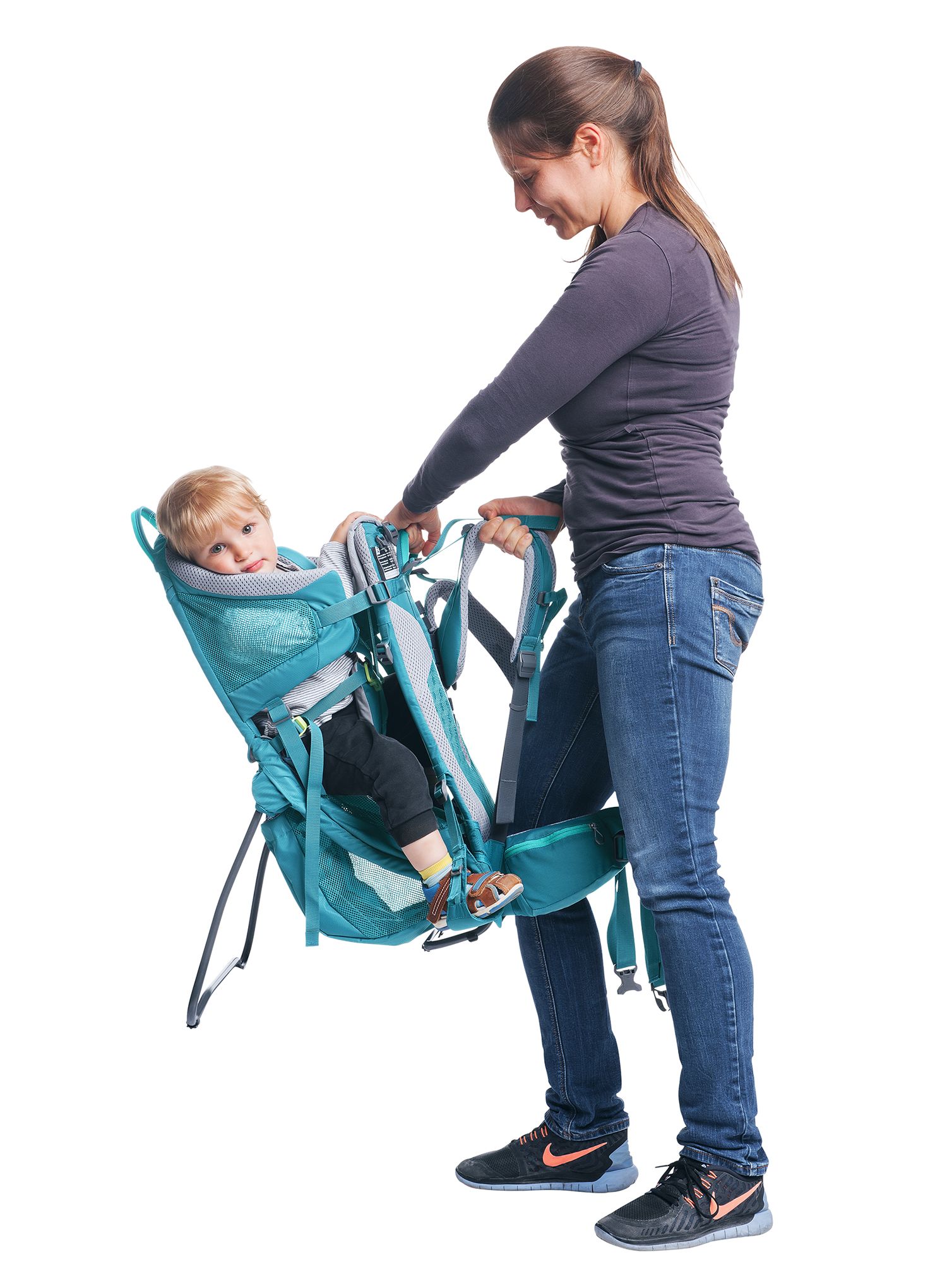 Туристическо кенгуру Deuter Kid Comfort Active SL - denim