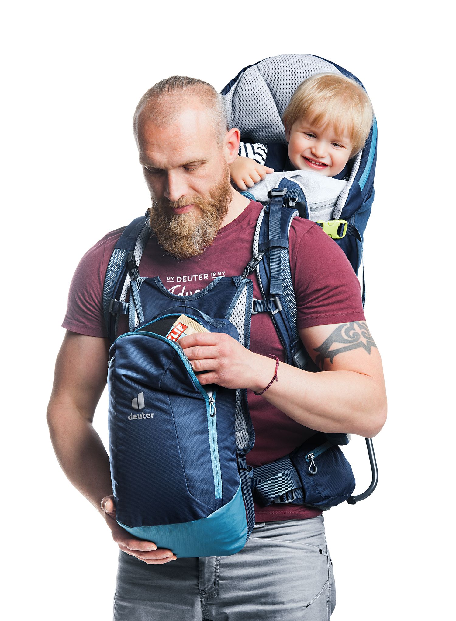 Туристическо кенгуру Deuter Kid Comfort Pro - midnight