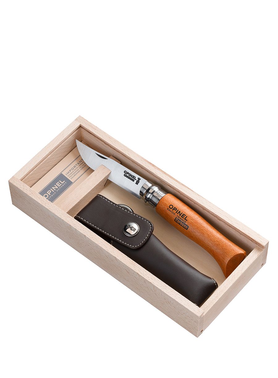 Туристически нож Opinel No.08 Carbon Steel + etui