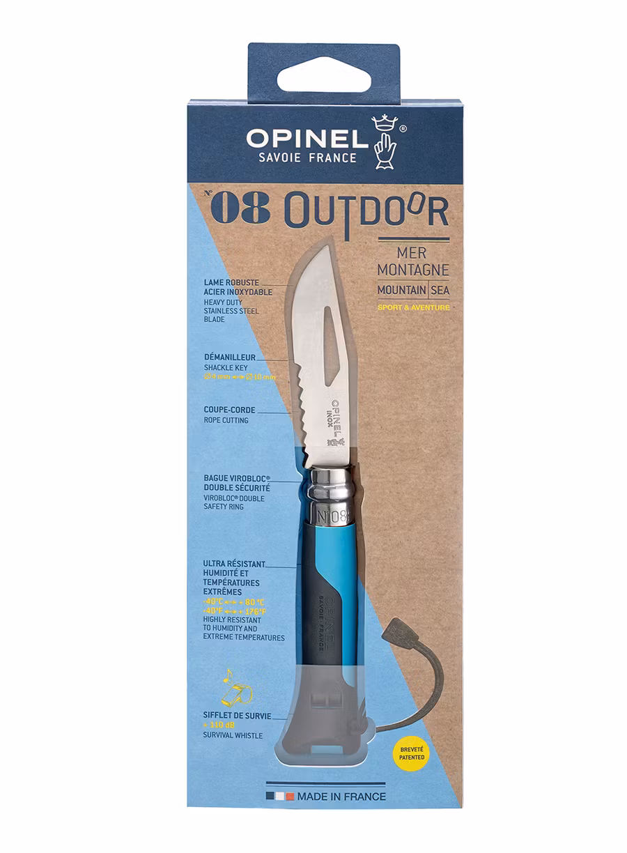 Туристически нож Opinel No.08 Outdoor - blue