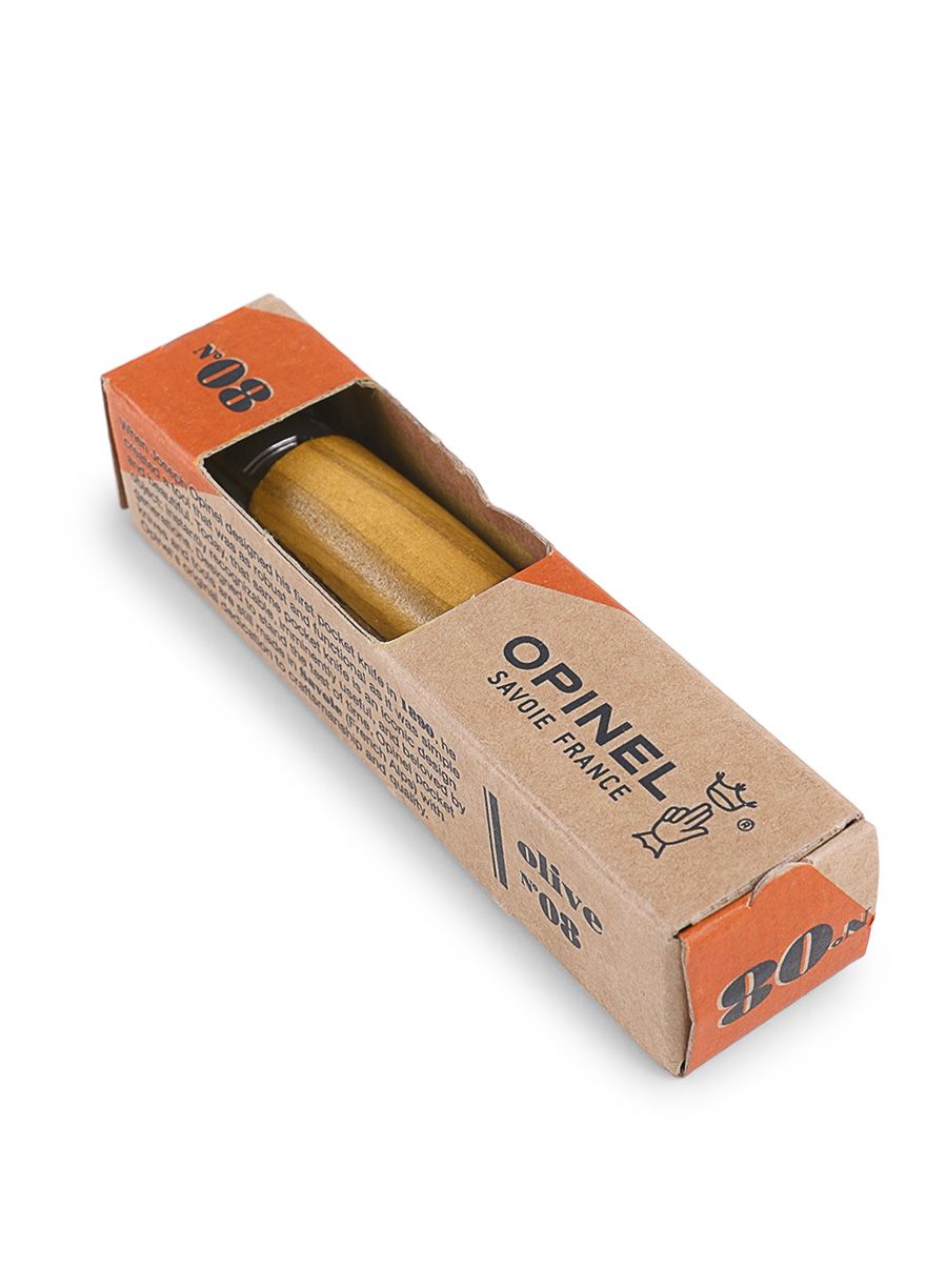 Туристически нож Opinel Inox Lux Olive No.08 - olive
