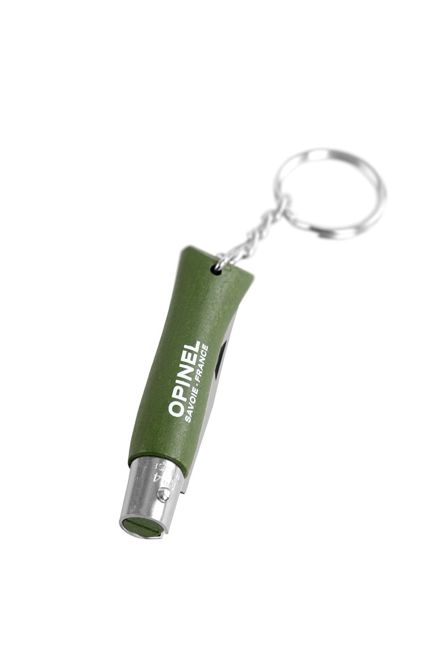 Ножче под формата на ключодържател Opinel No.04 Inox Origins - khaki keyring