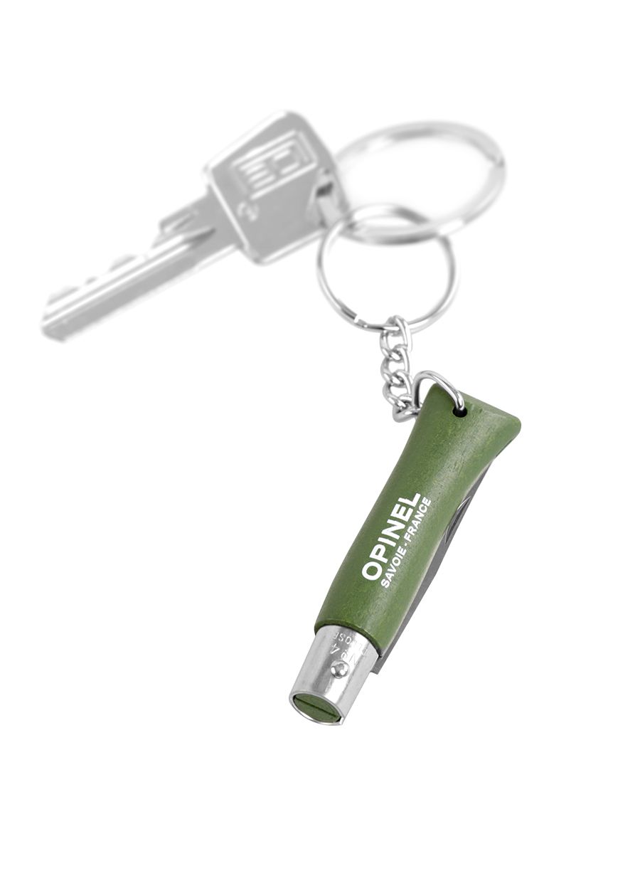 Ножче под формата на ключодържател Opinel No.04 Inox Origins - khaki keyring