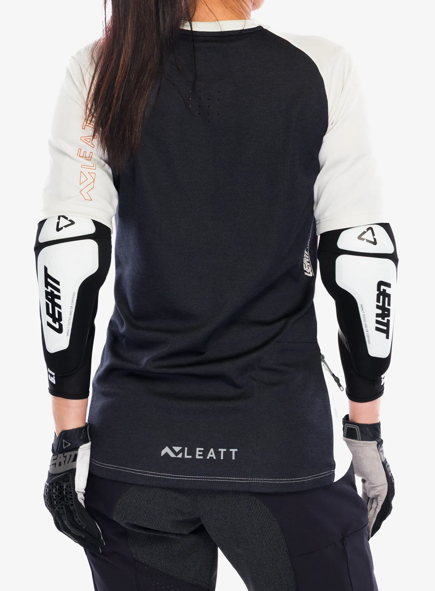 Колоездачни протектори за лакти Leatt Elbow Guard 3DF 6.0 - white/black