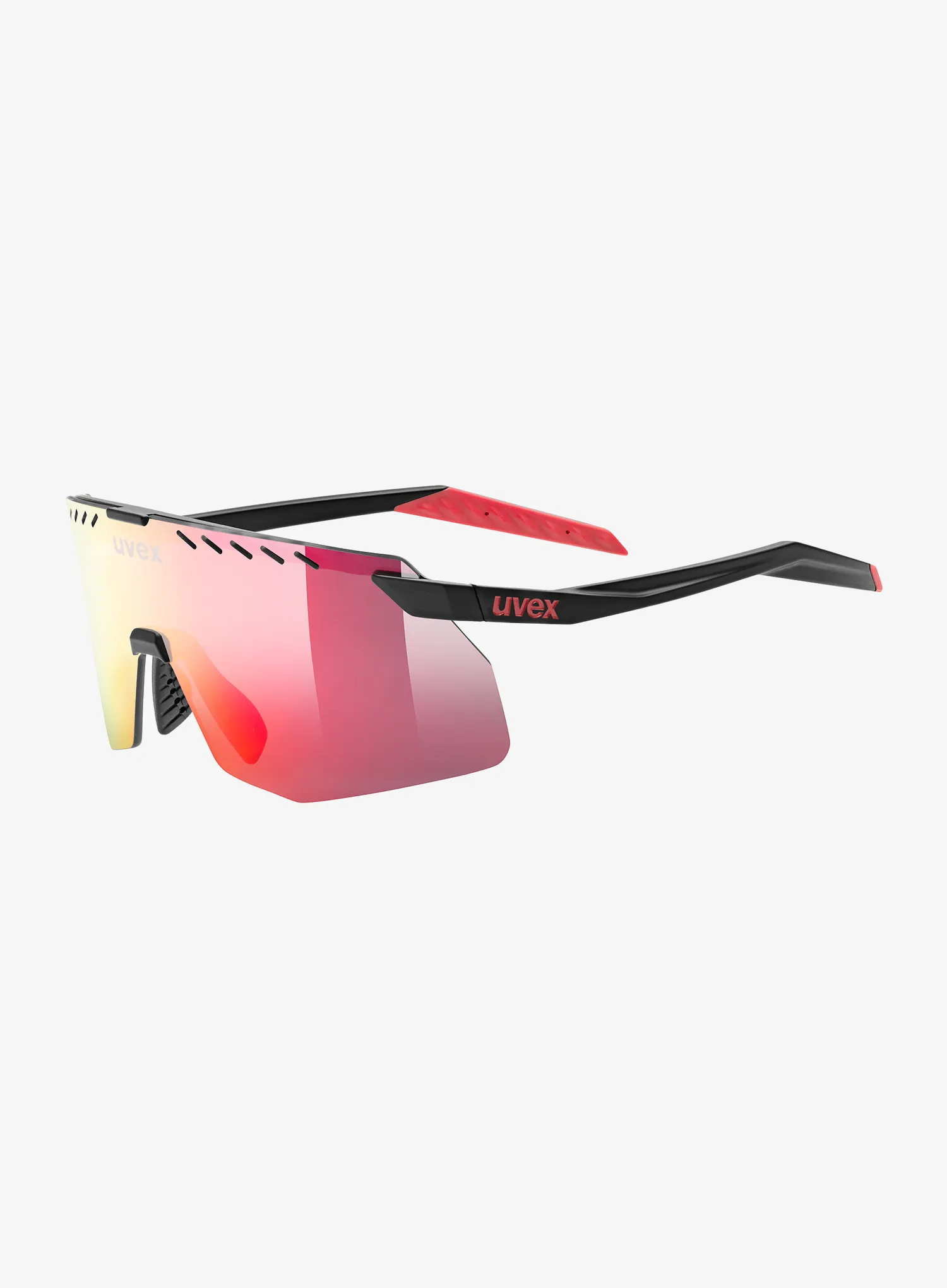 Велосипедни очила Uvex Pace Stage S - black matt/mir.red