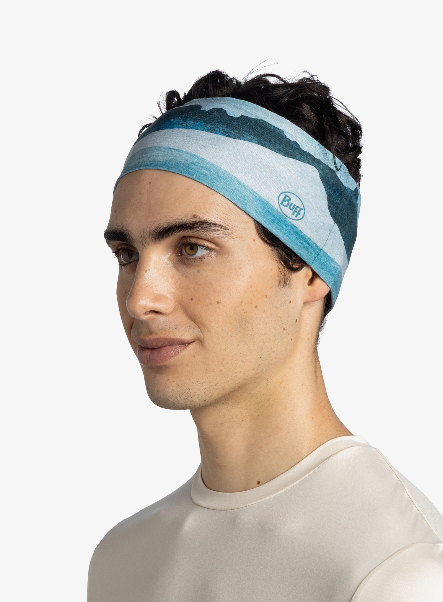 Лента за глава Buff Coolnet UV Wide Headband - aler teal