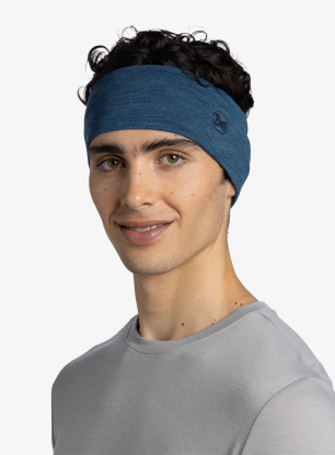 Лента за глава Buff Merino Lightweight Headband - multistripes tempest