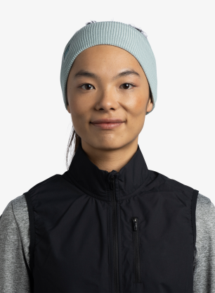 Дамска лента за глава Buff Crossknit Headband - aqua haze