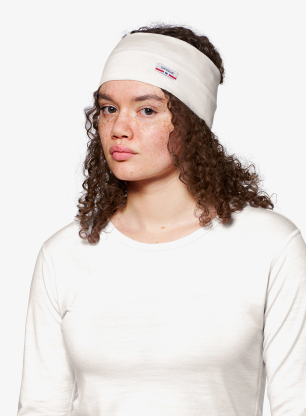Лента за глава Devold Breeze Plus Merino 200 Headband - white