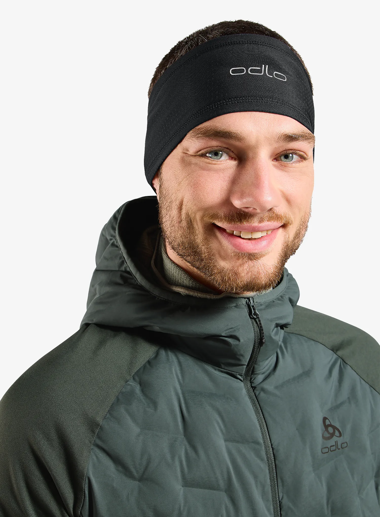 Лента за глава Odlo Polyknit Warm Reflective Headband - black