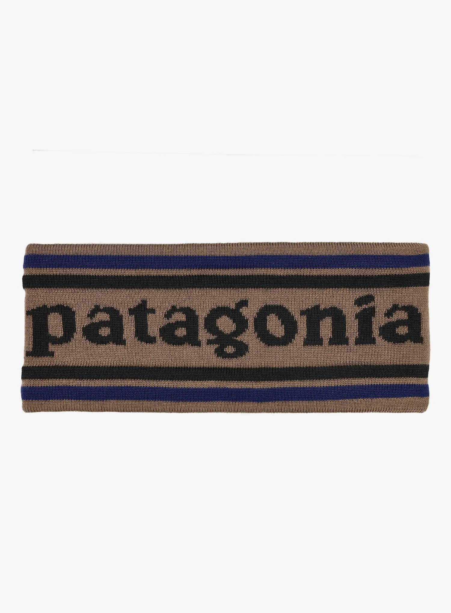 Лента за глава Patagonia Powder Town Headband - park stripe/marlow brown