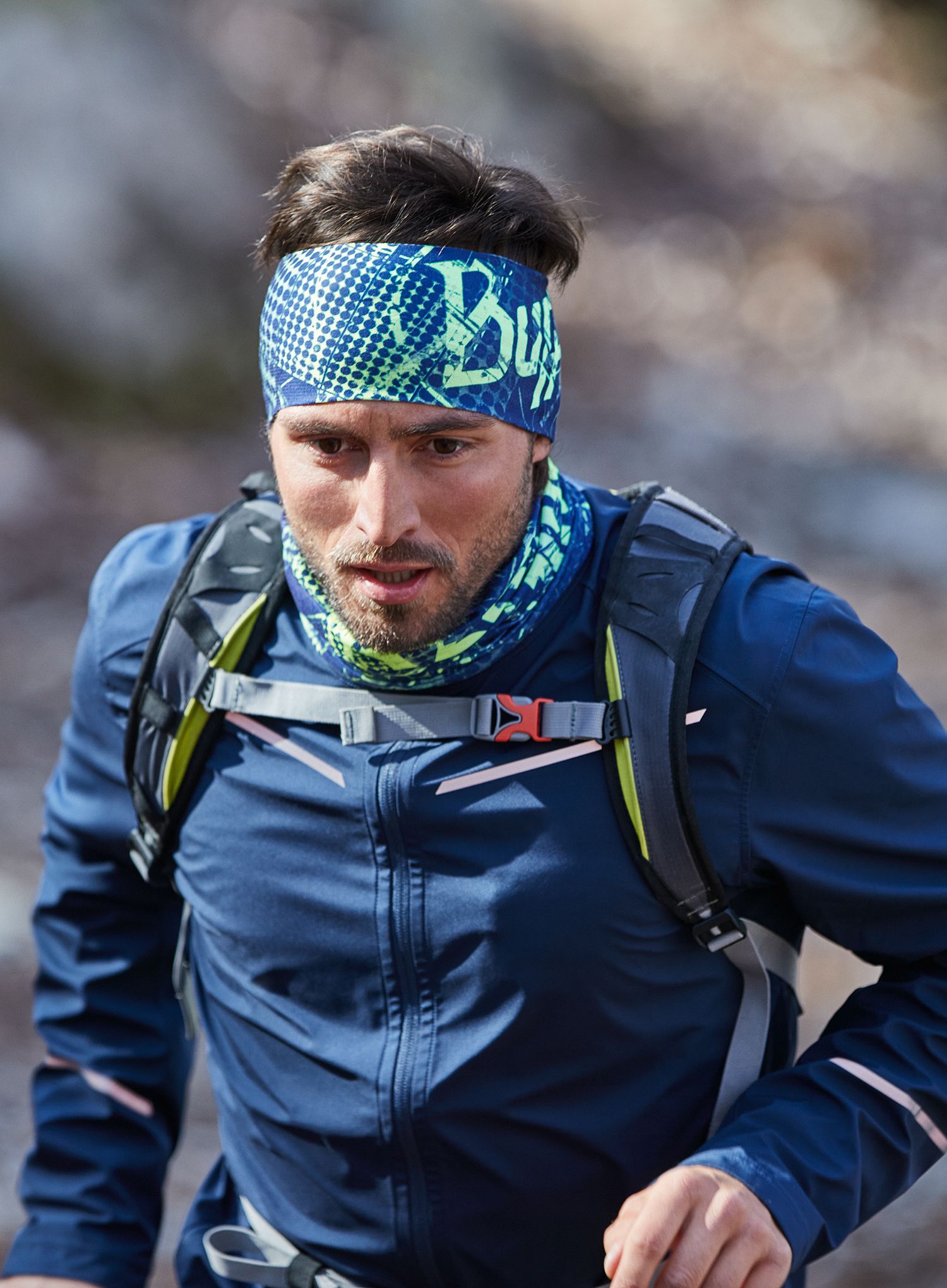 Лента за глава Buff Coolnet UV+ Headband - havoc blue