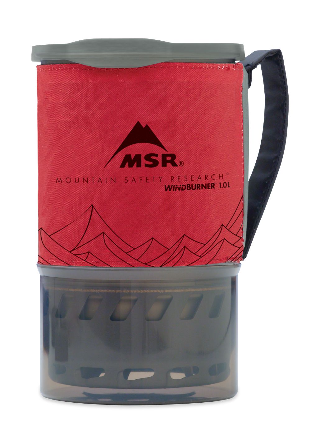 Туристически газов котлон MSR WindBurner Personal Stove System 1.0L - red