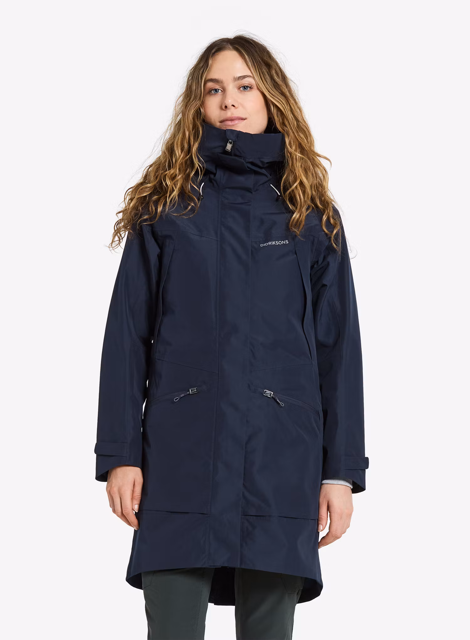 Дамско яке за дъжд Didriksons Ilma Parka 8 - dark night blue