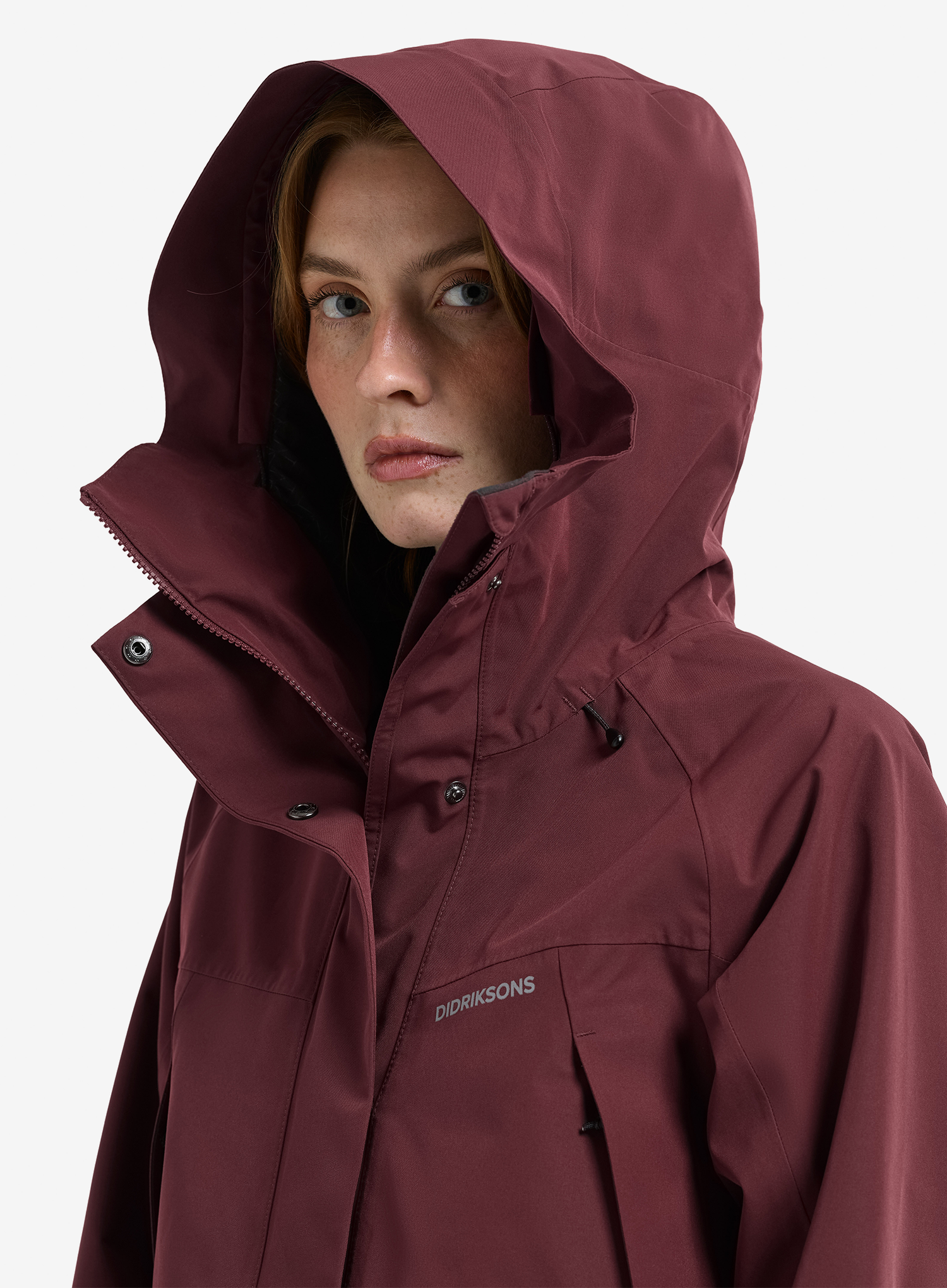Дамско яке за дъжд Didriksons Ilma Parka 8 - old rust