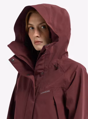 Дамско яке за дъжд Didriksons Ilma Parka 8 - old rust
