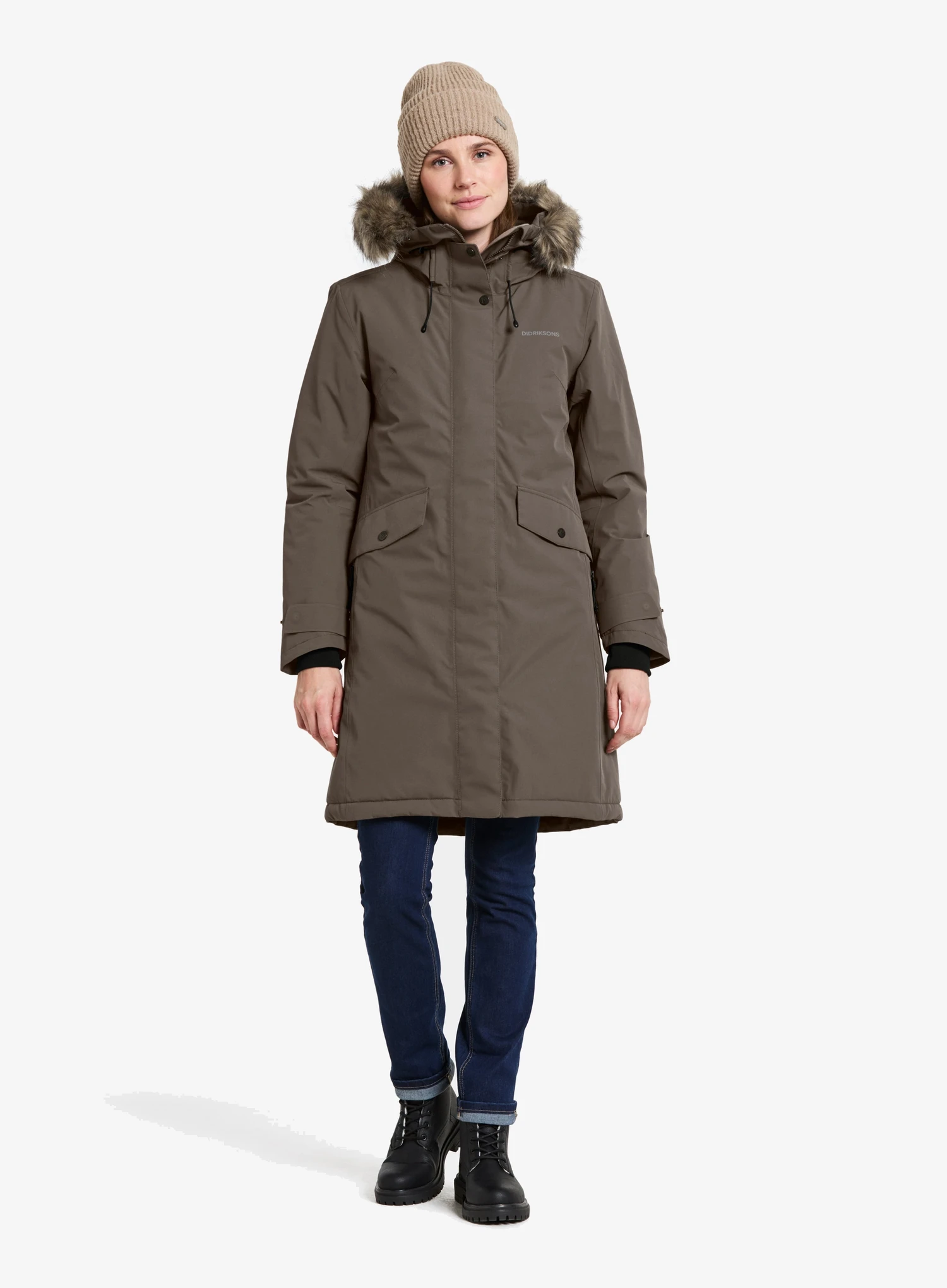 Дамска зимна парка Didriksons Erika Parka 3 - mocha brown