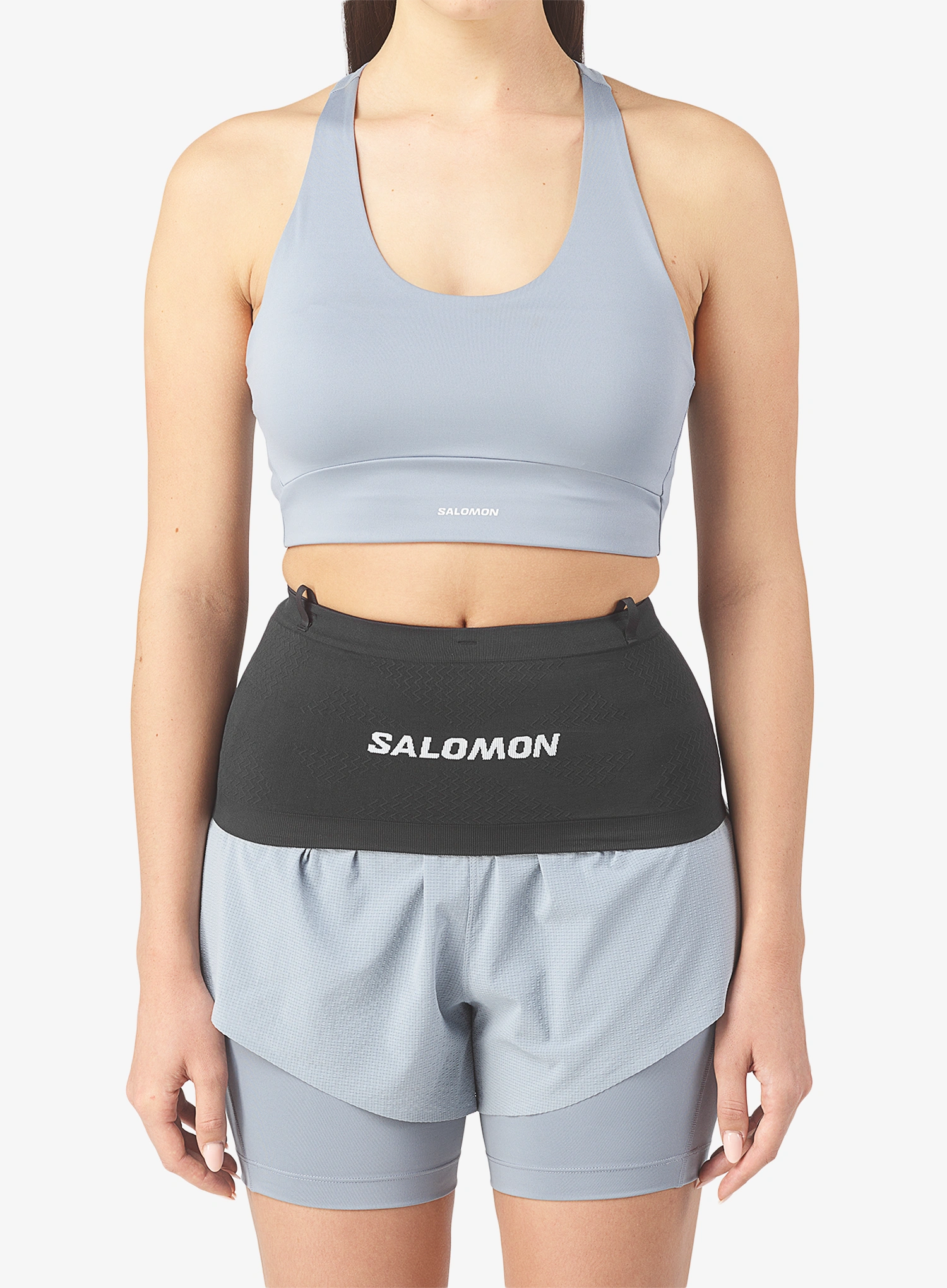 Колан за бягане Salomon Adv Skin Seamless Belt - black/white