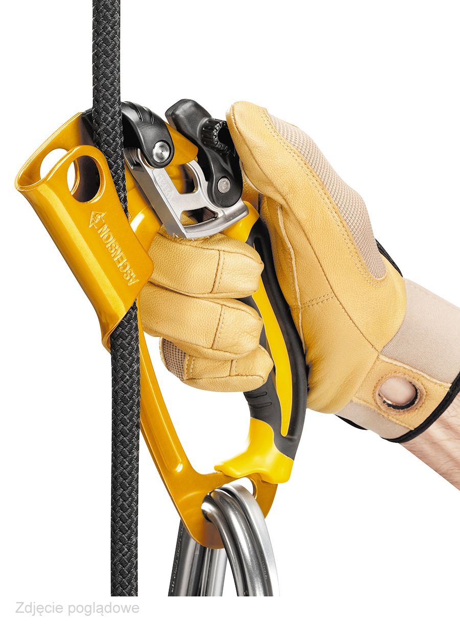Самохват Petzl Ascension left (Poignee) - black/yellow