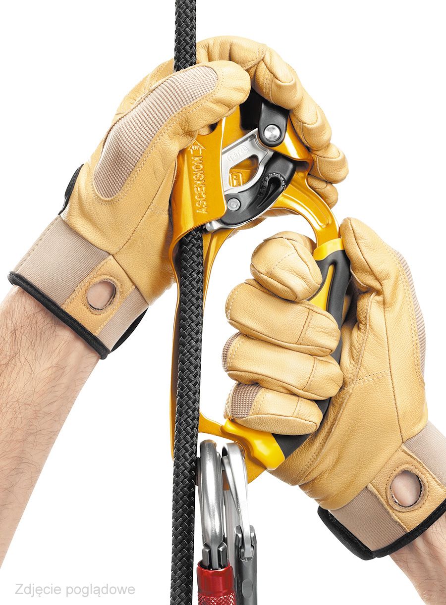 Самохват Petzl Ascension left (Poignee) - black/yellow