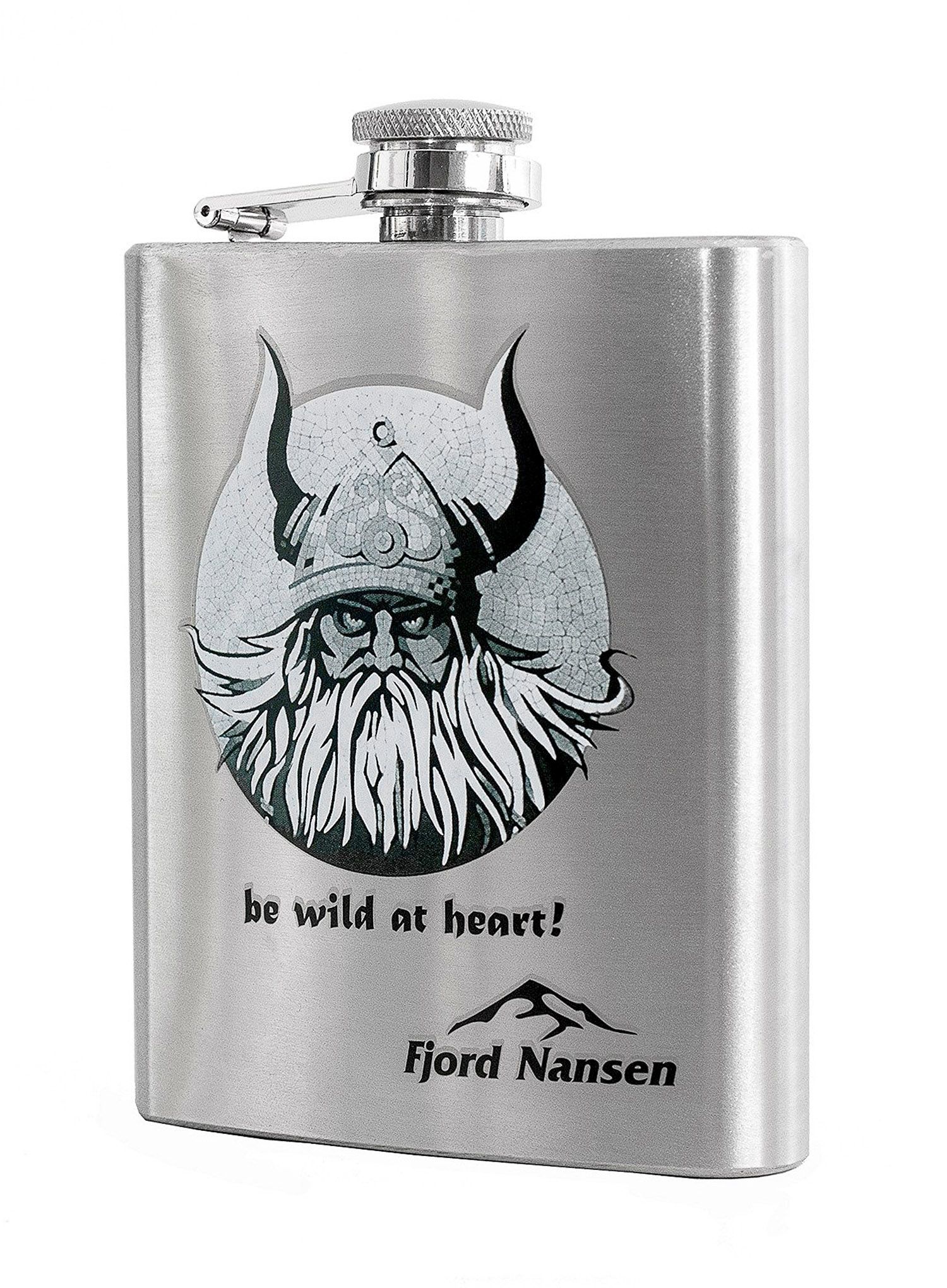 Джобна бутилка Fjord Nansen Vill Viking Hip Flask - silver