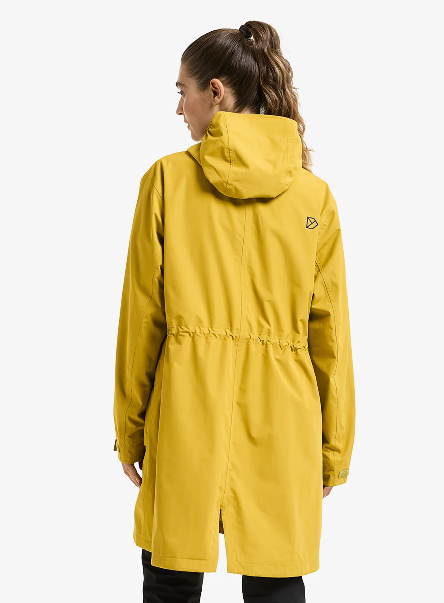 Дамско яке за дъжд Didriksons Eliana Parka - yellow pollen