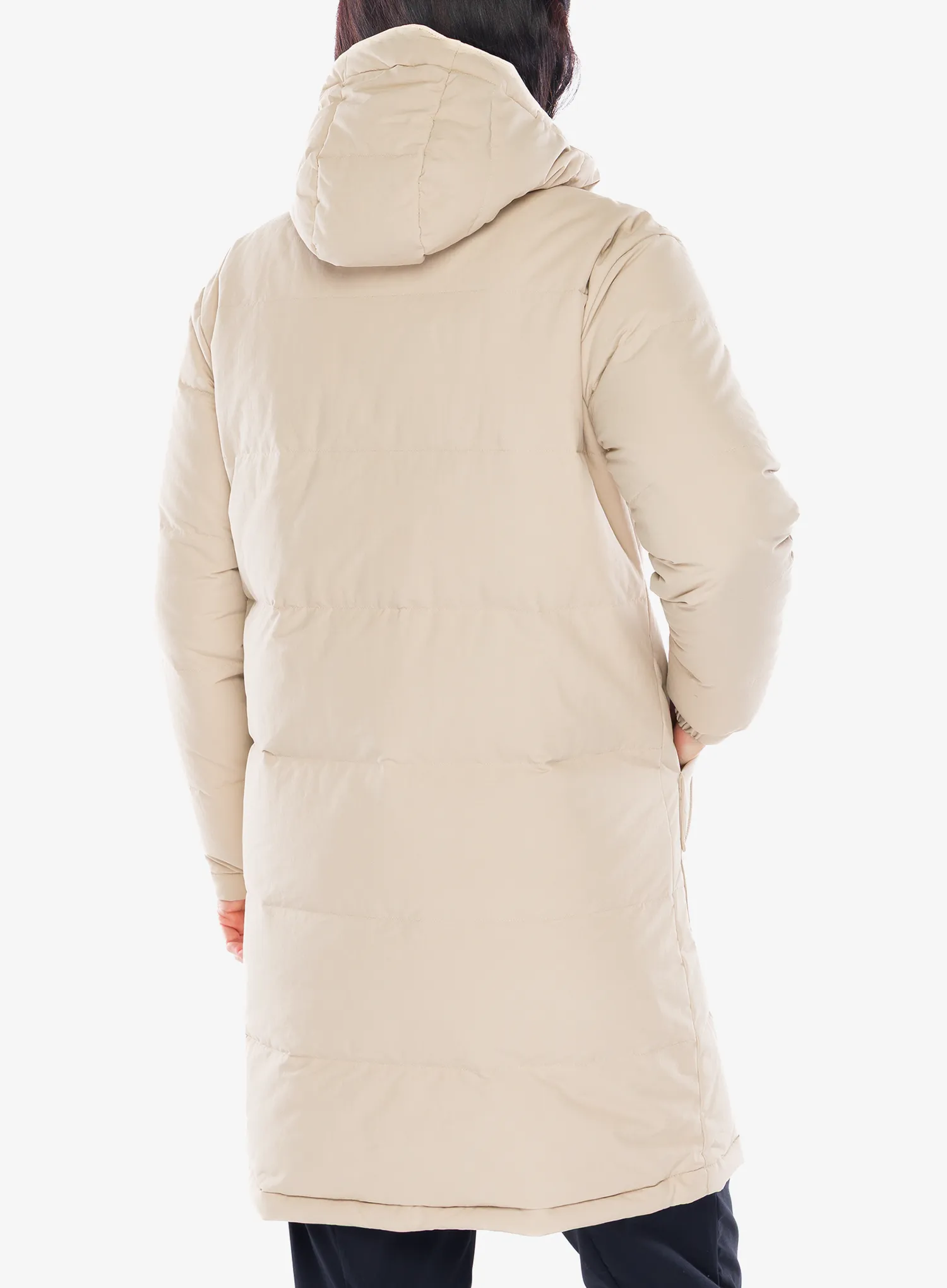 Дамско пухено палто Patagonia Downdrift Parka - oar tan