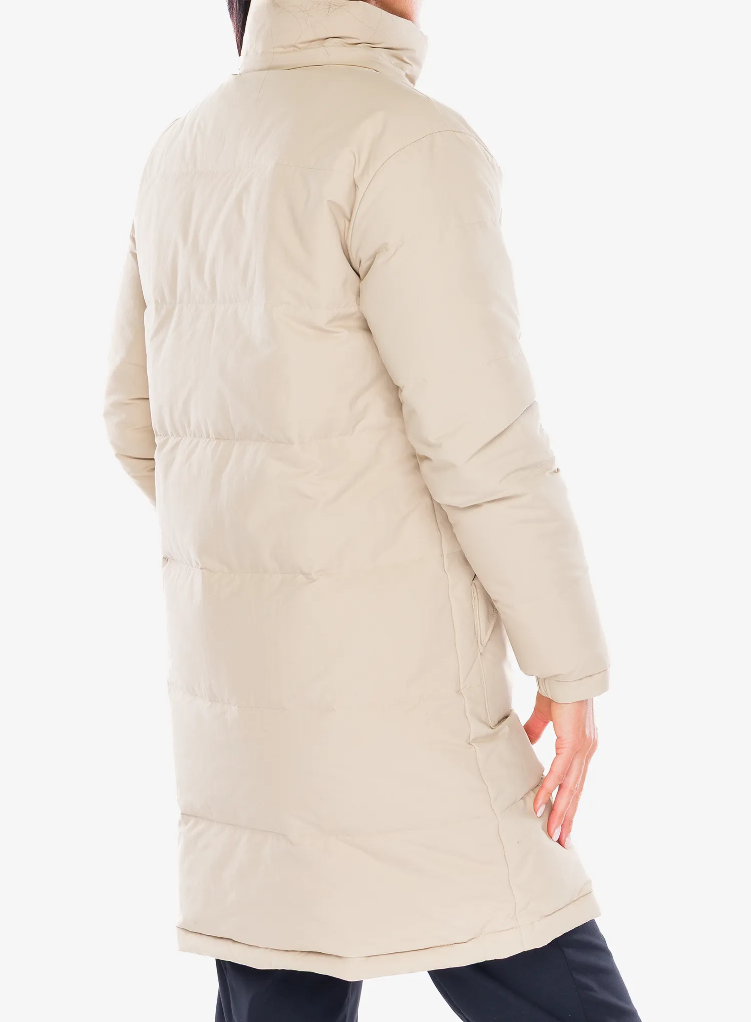 Дамско пухено палто Patagonia Downdrift Parka - oar tan
