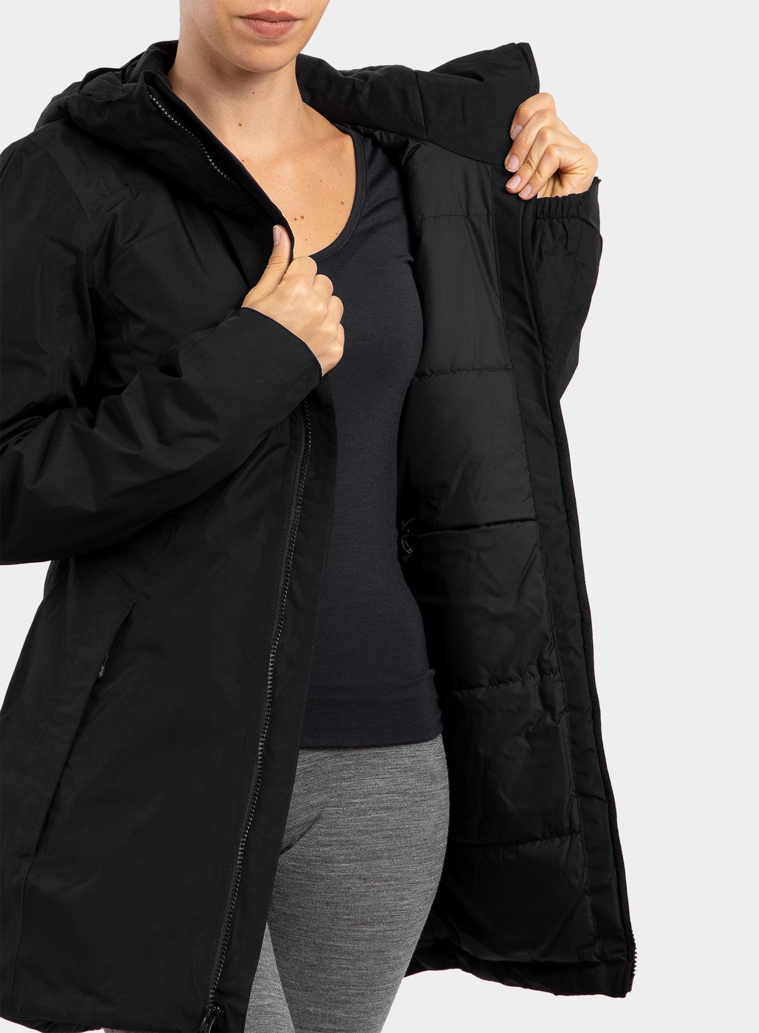 Дамско палто The North Face Hikesteller Insulated Parka - tnf black/tnf black