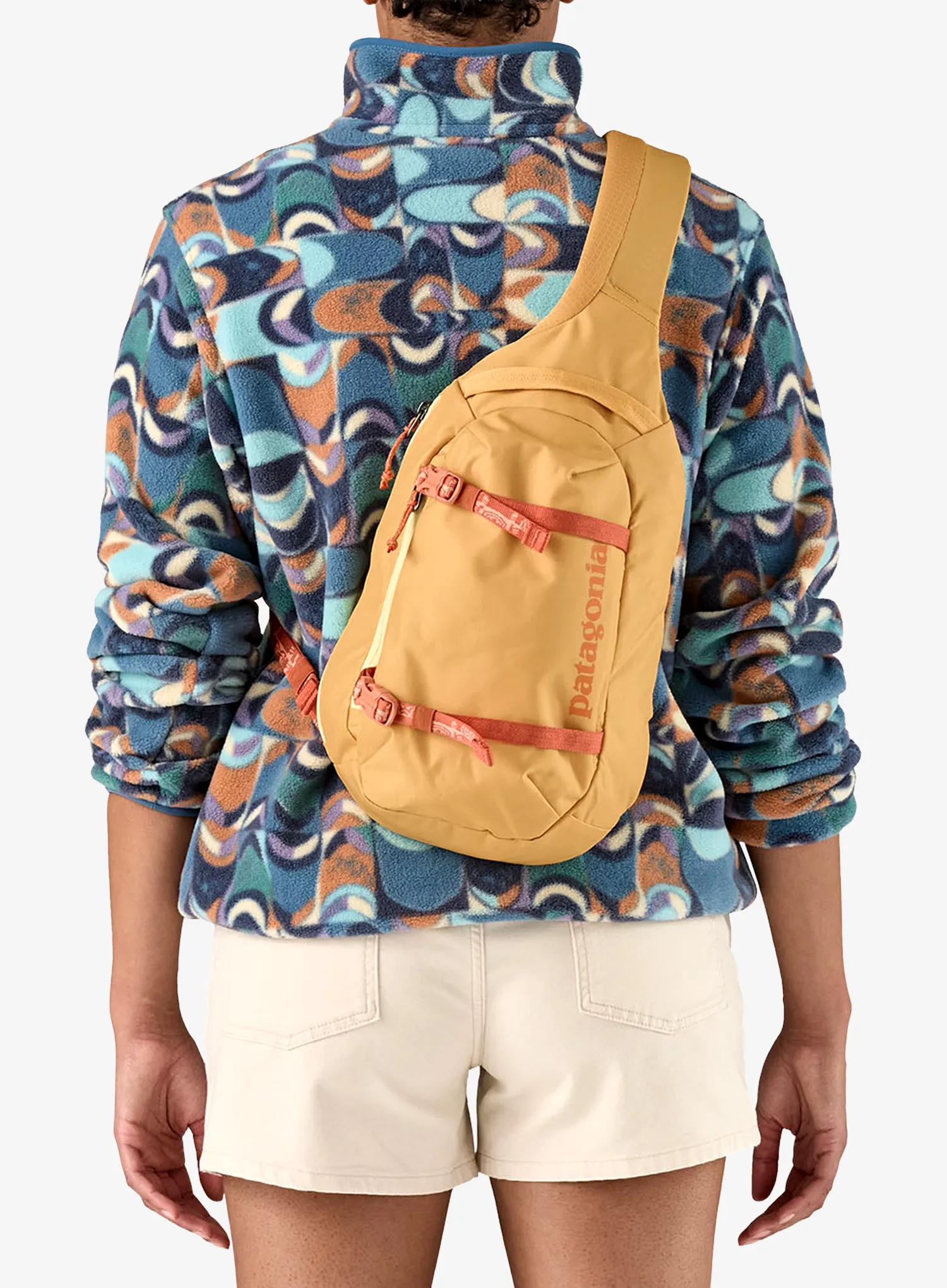 Градска раница Patagonia Atom Sling 8L - mount breeze/buttercup yellow