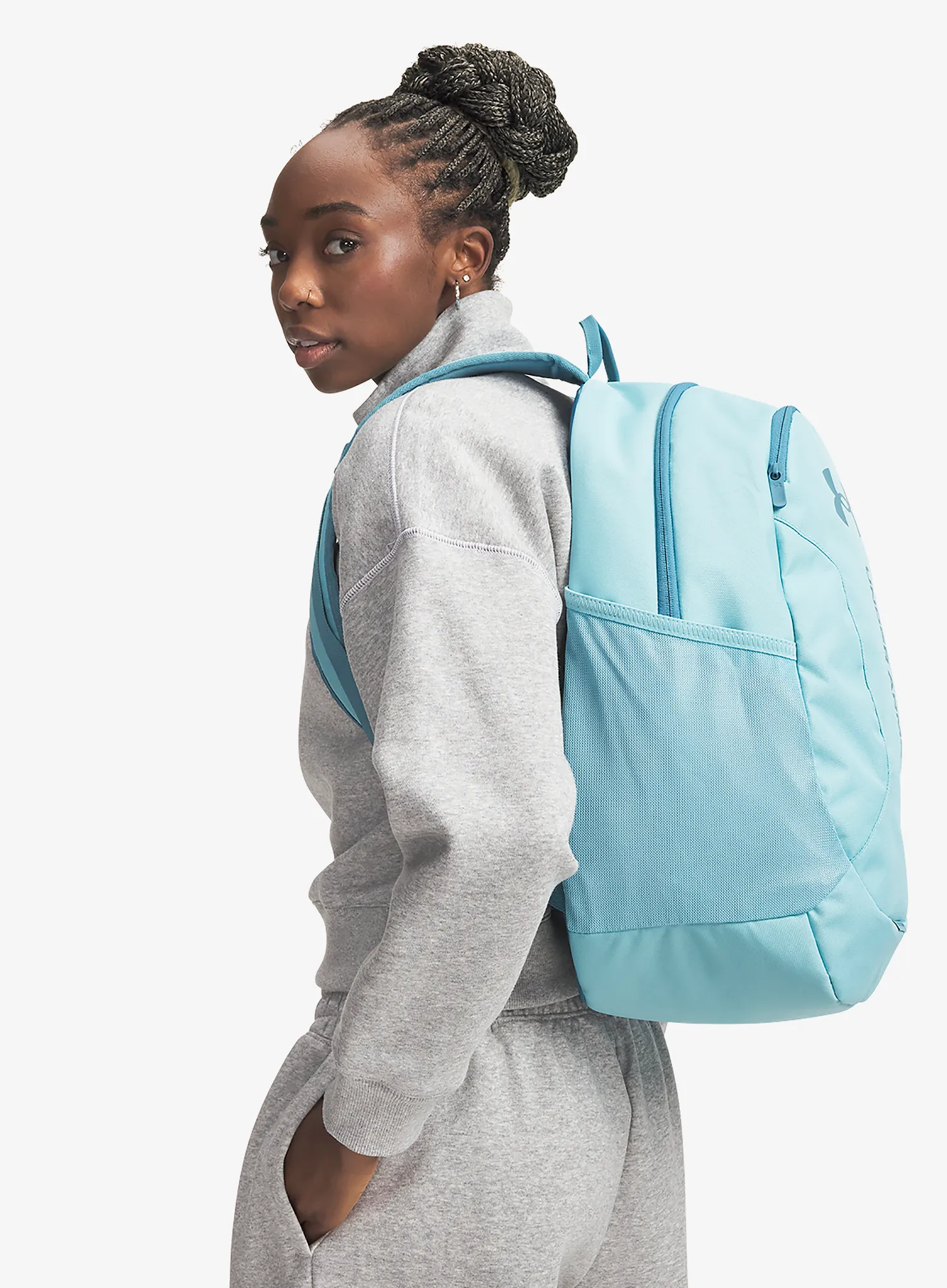 Градска раница Under Armour Hustle Lite Backpack - blue haze/boundless blue