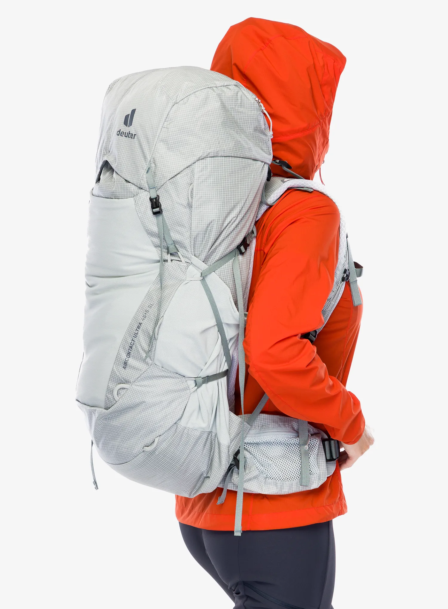 Дамска трекинг раница Deuter Aircontact Ultra 45 + 5 SL - tin/shale