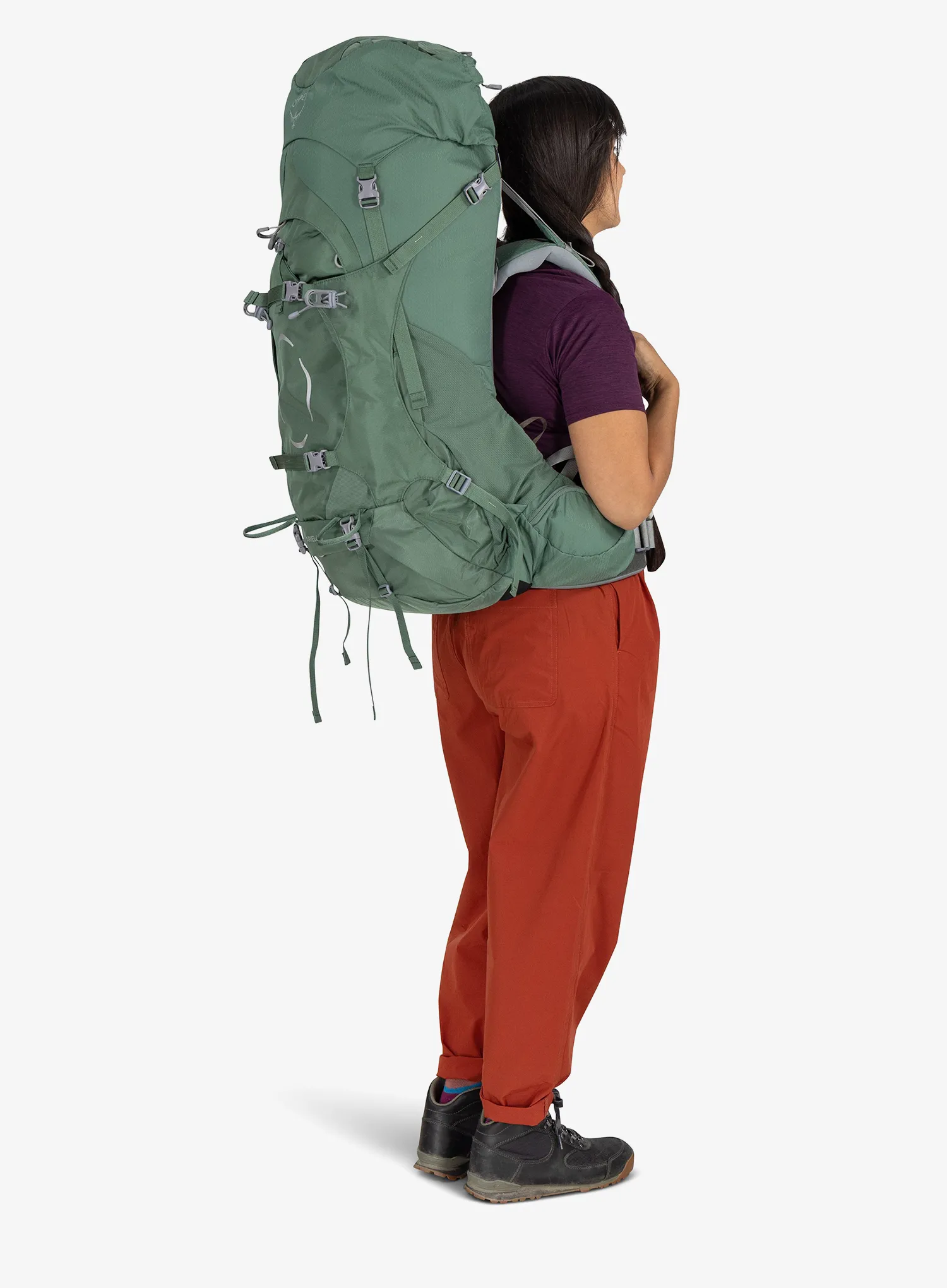 Дамска трекинг раница Osprey Ariel 55 - koseret green