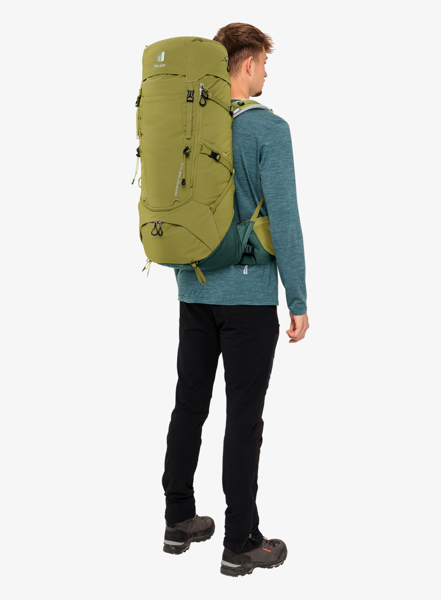 Трекинг раница Deuter Aircontact Core 40+10 - cactus/ivy