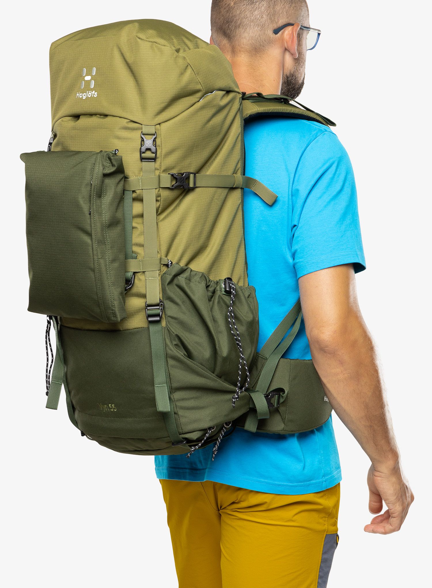 Трекинг раница Haglofs VYN 55 - seaweed green/olive green