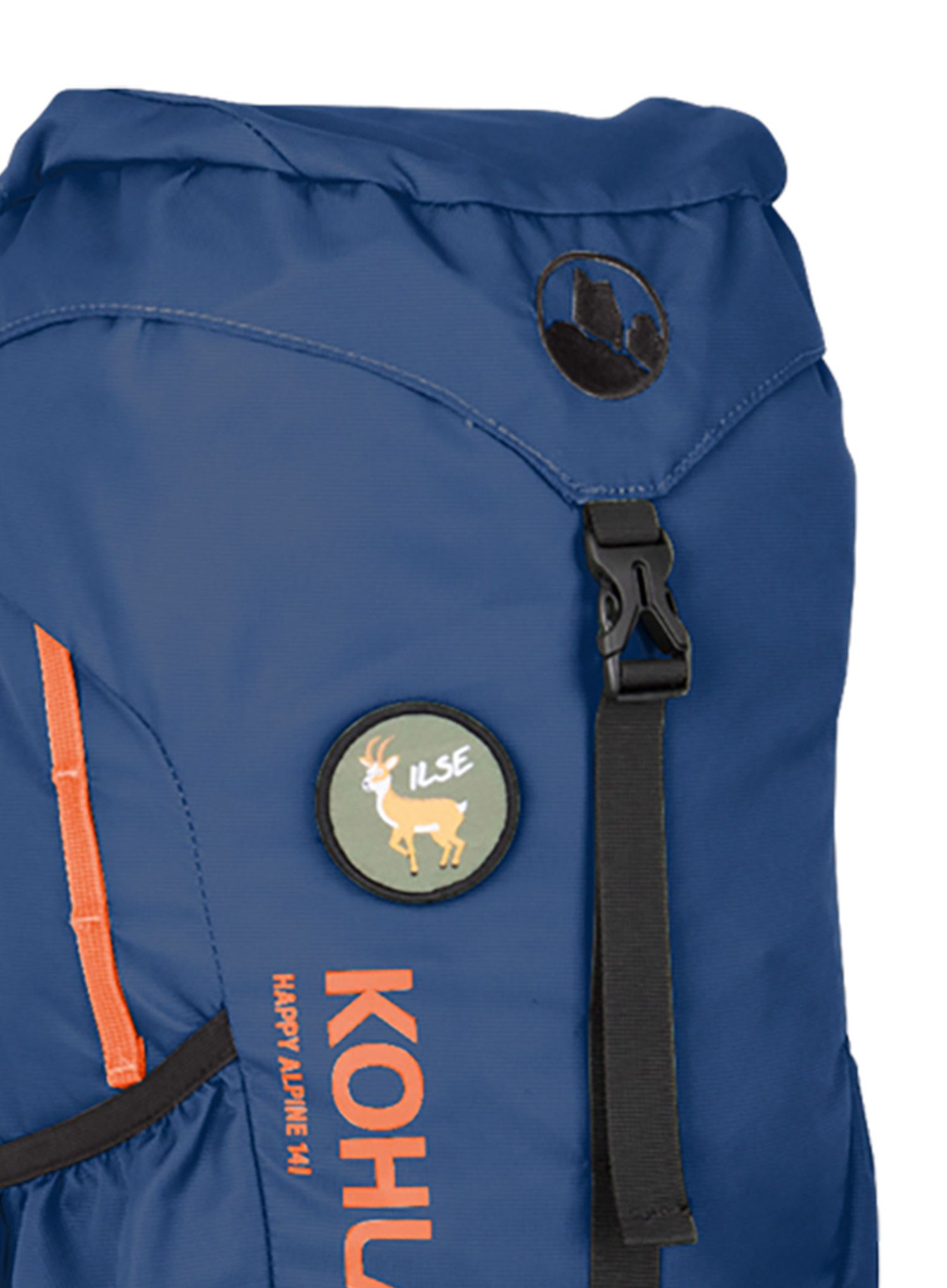 Туристическа раница за деца Kohla Happy Alpine 14L - navy peony/red orange
