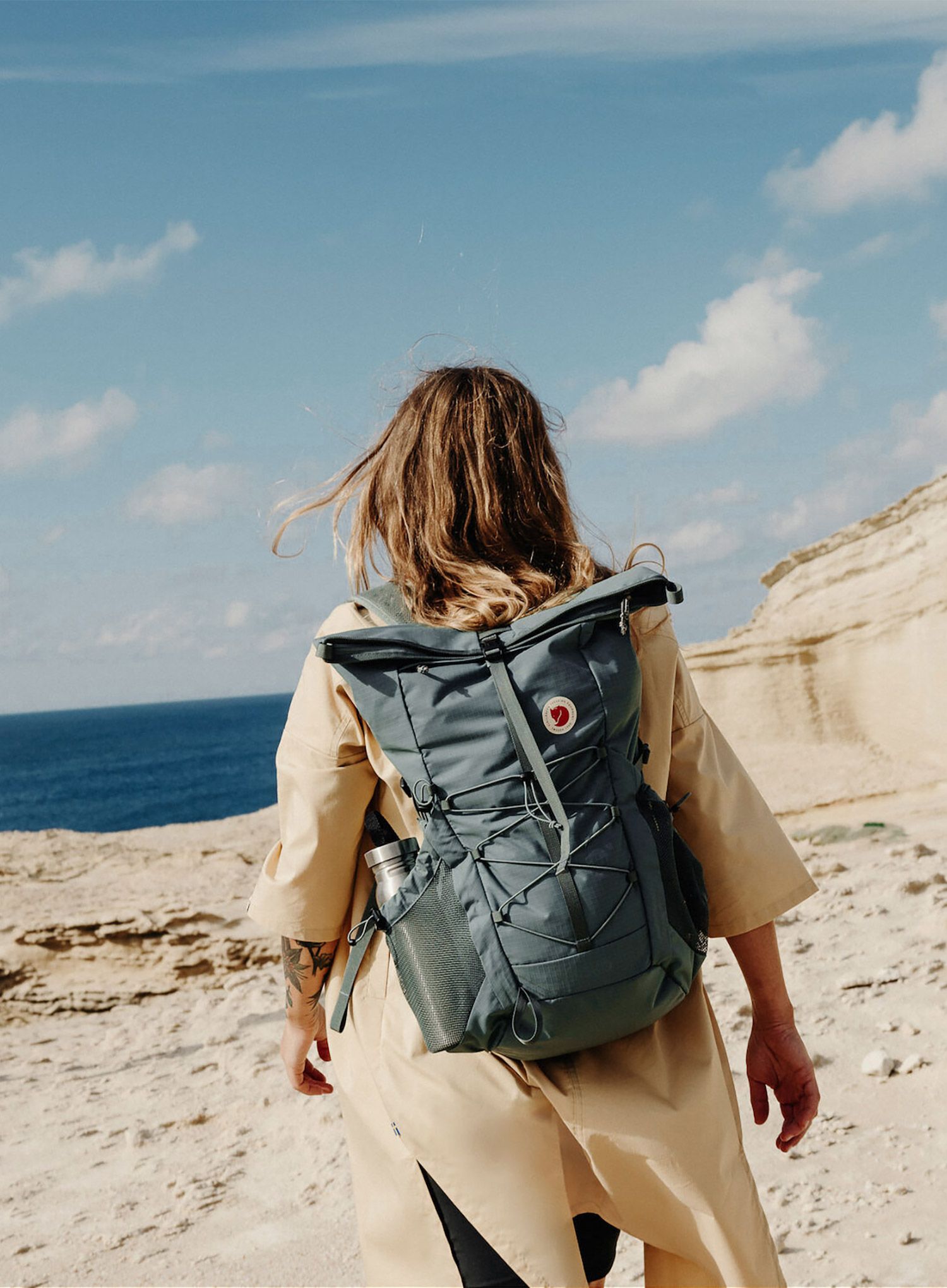 Туристическа раница Fjallraven Abisko Hike Foldsack - navy