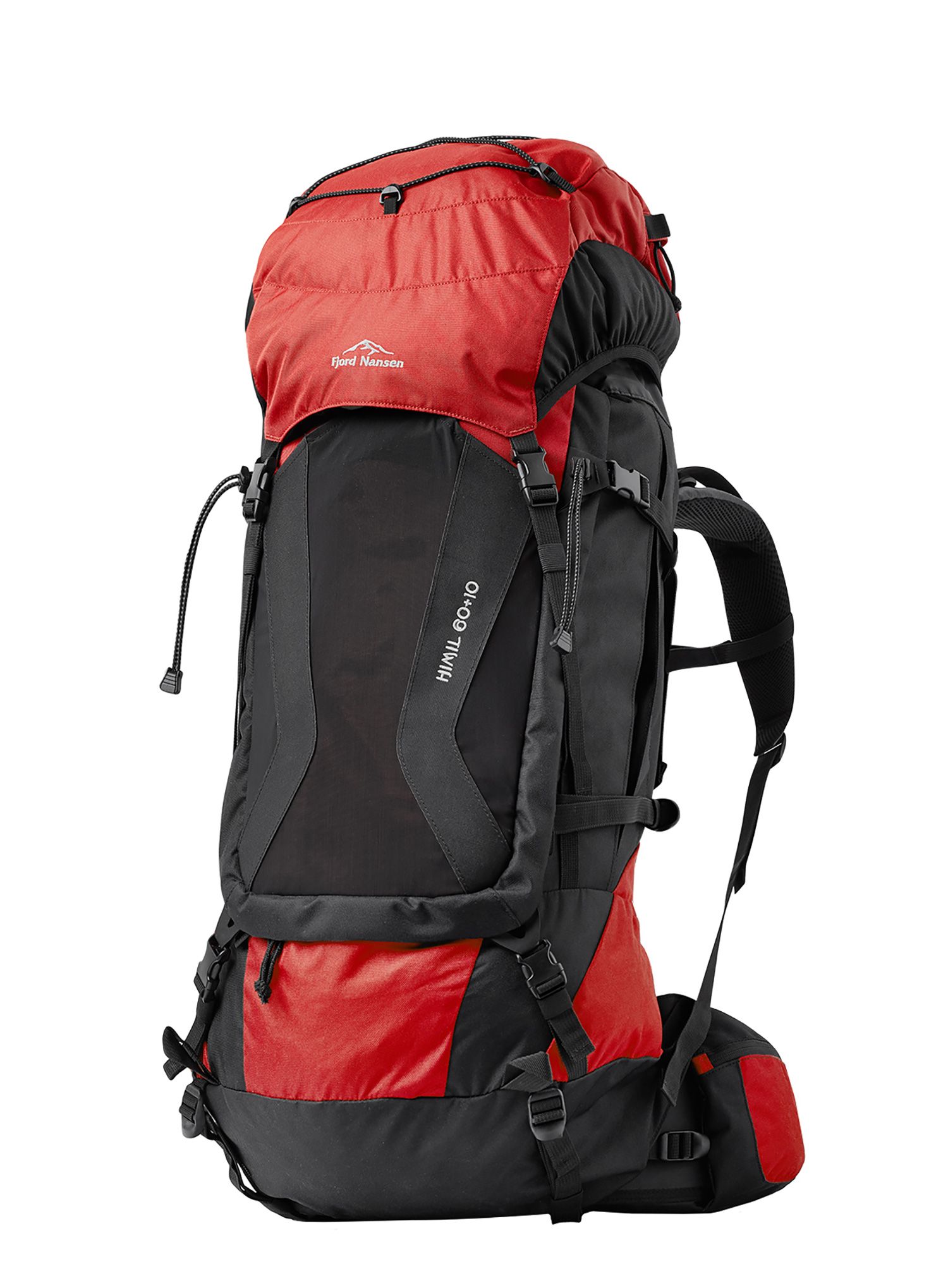 Трекинг раница Fjord Nansen Himil 60 + 10 SOLID - red/black