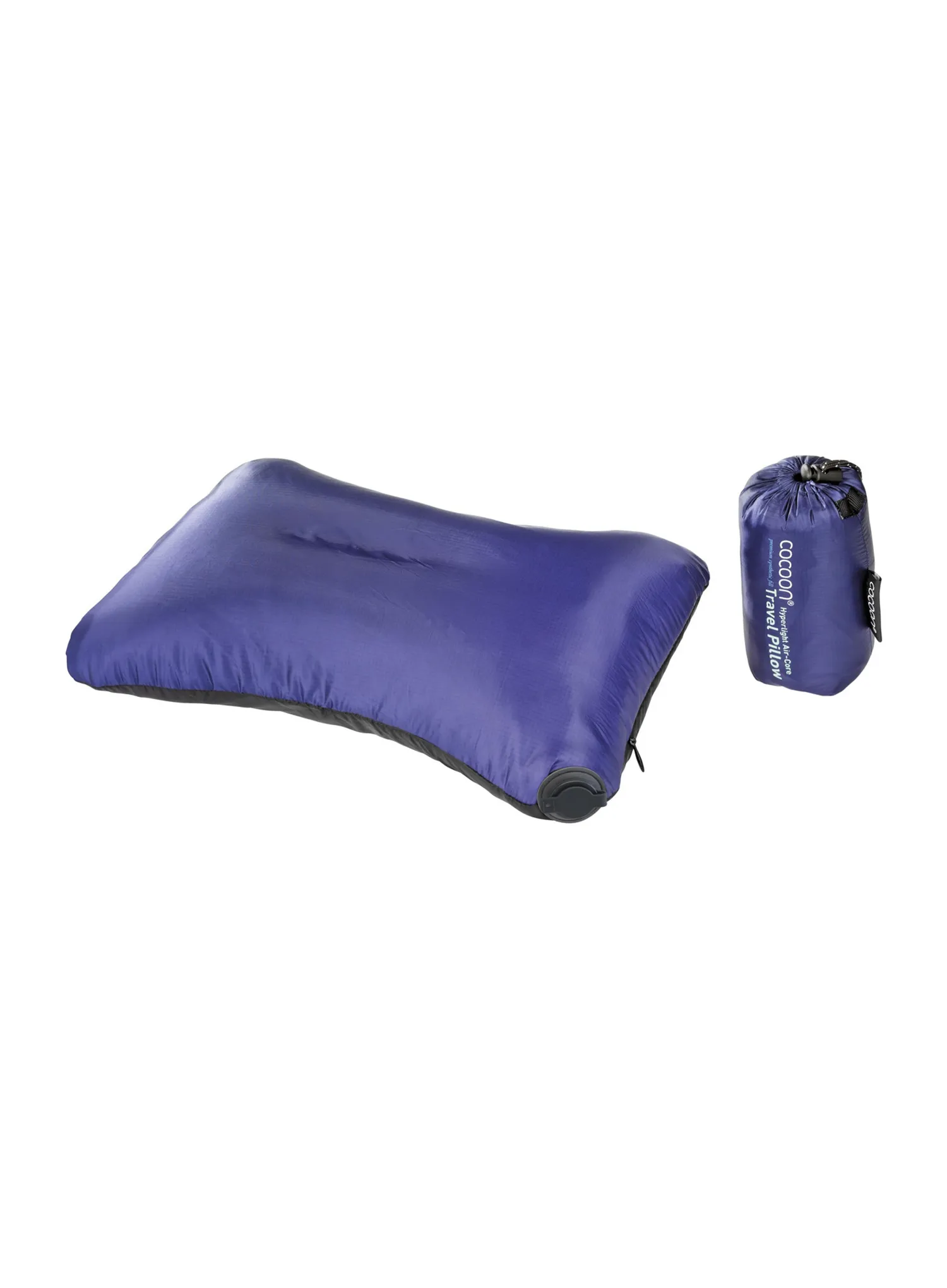 Туристическа възглавница Cocoon Air-Core Pillow - Hyperlight - black/dark blue