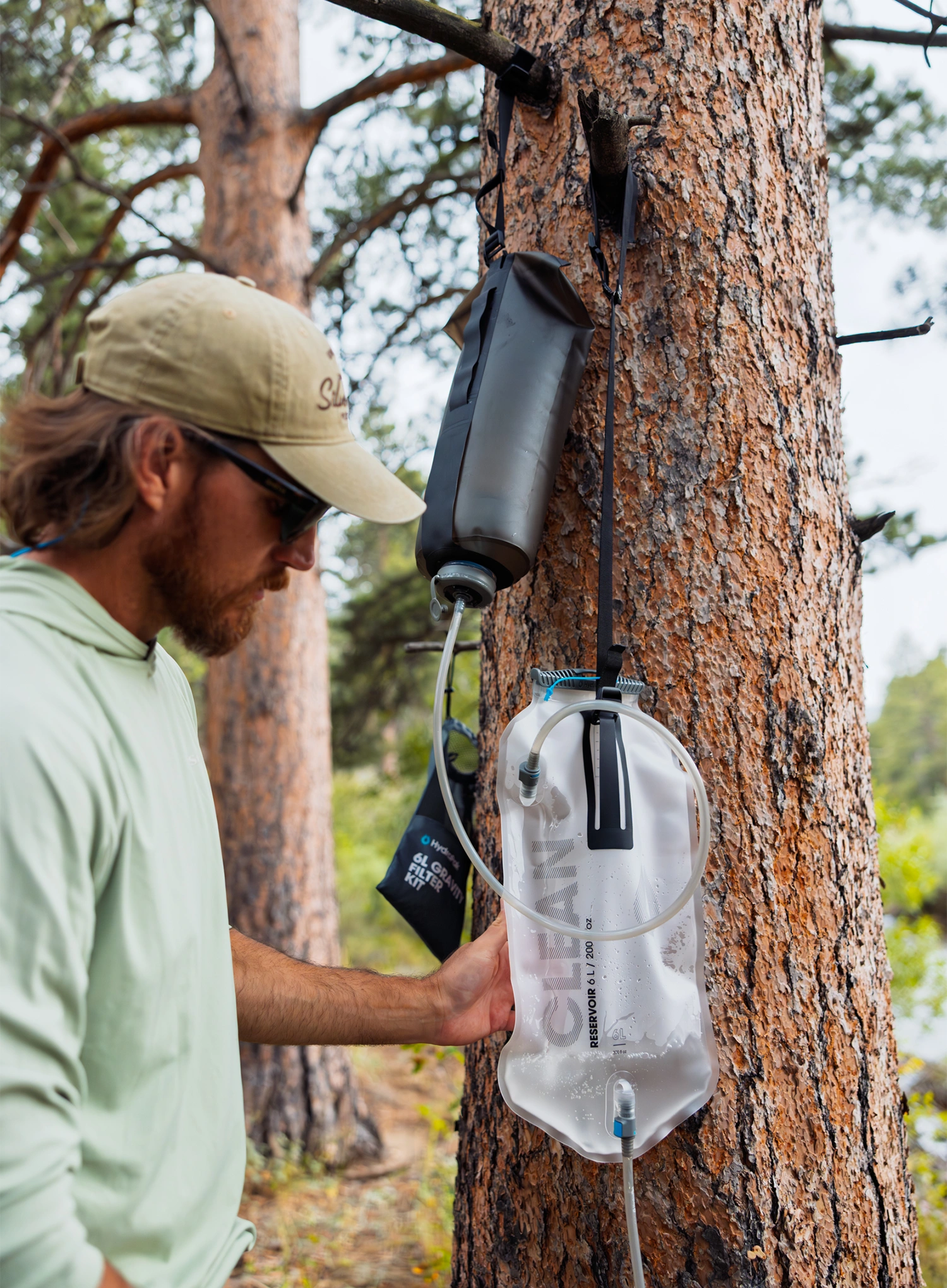 Резервоар за вода HydraPak Seeker+ Gravity Filter Kit - mammoth grey