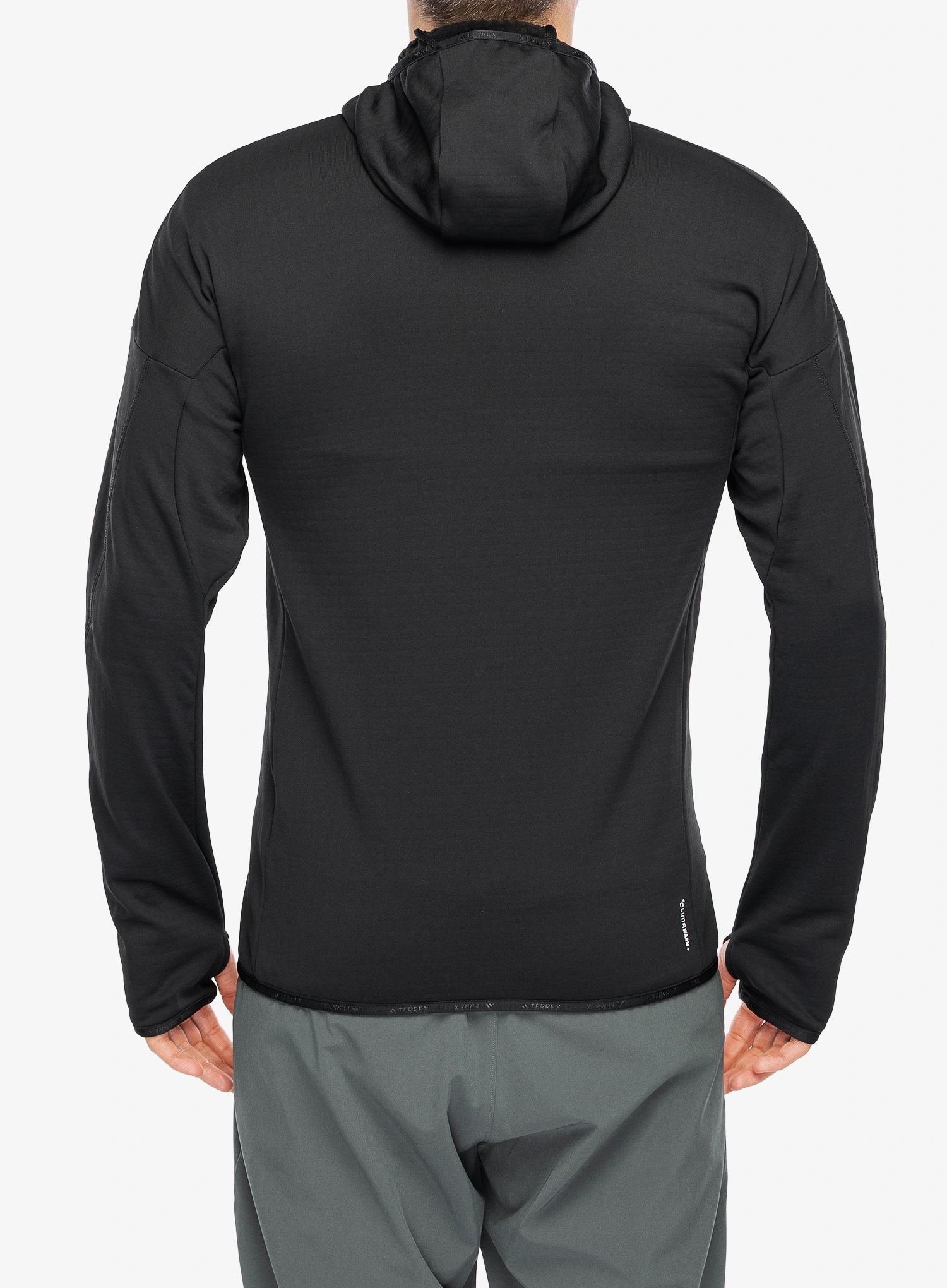 Полар adidas TERREX Techrock CLIMAWARM+ Wind Hooded Fleece Jacket - black