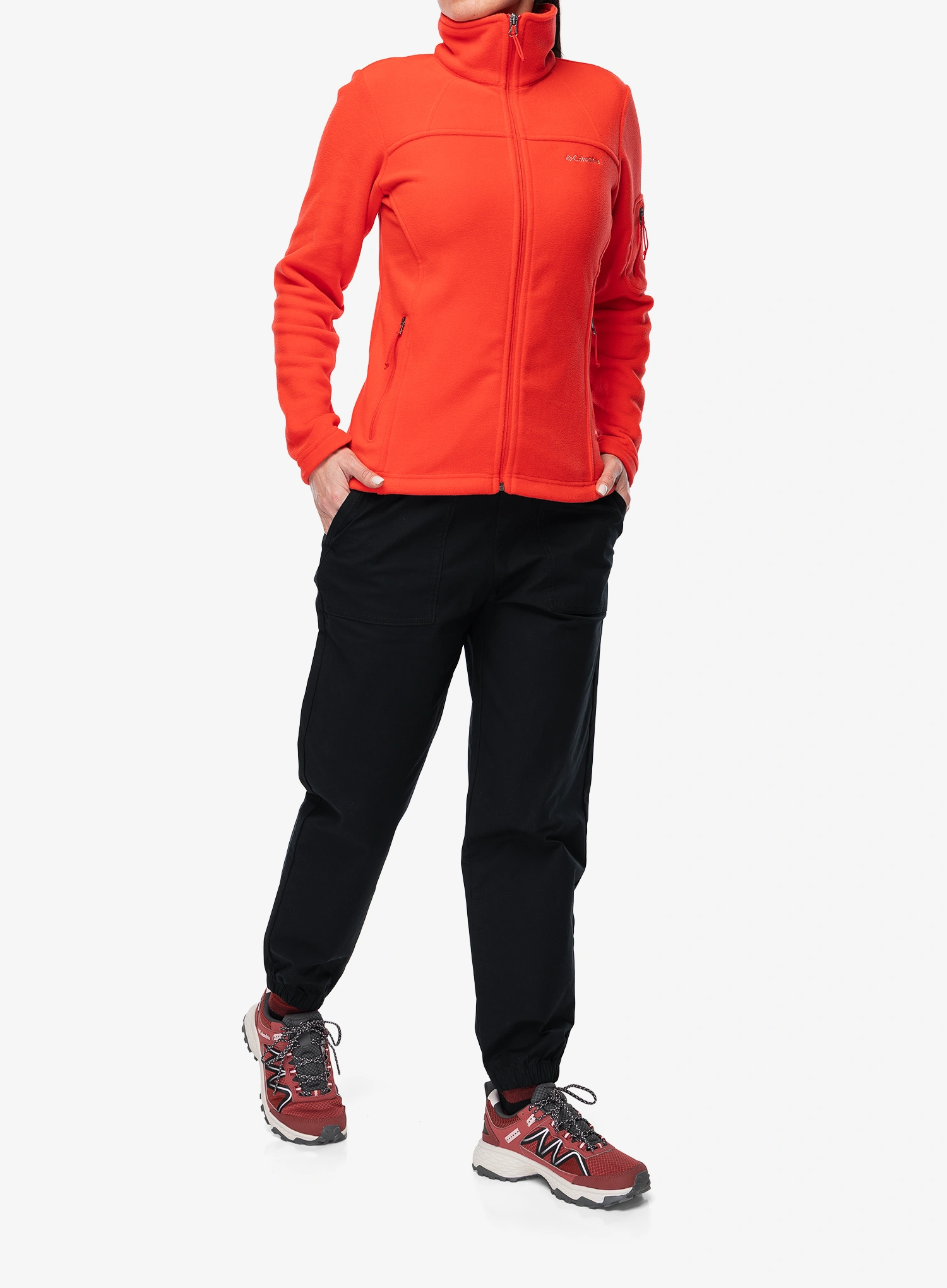 Дамски полар Columbia Fast Trek II Jacket - poppy red