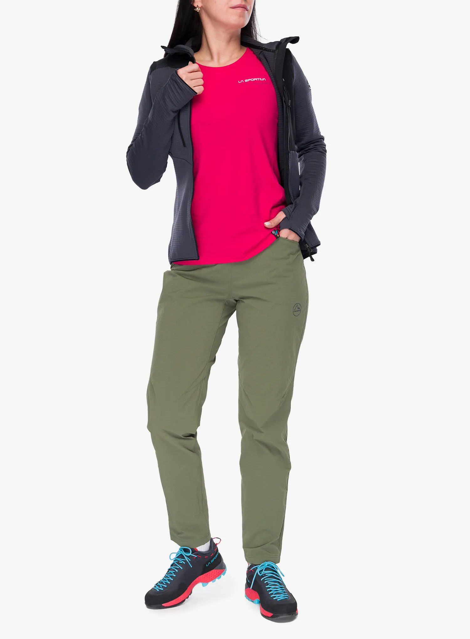 Дамски полар La Sportiva Lucendro Thermal Hoody - onyx/black