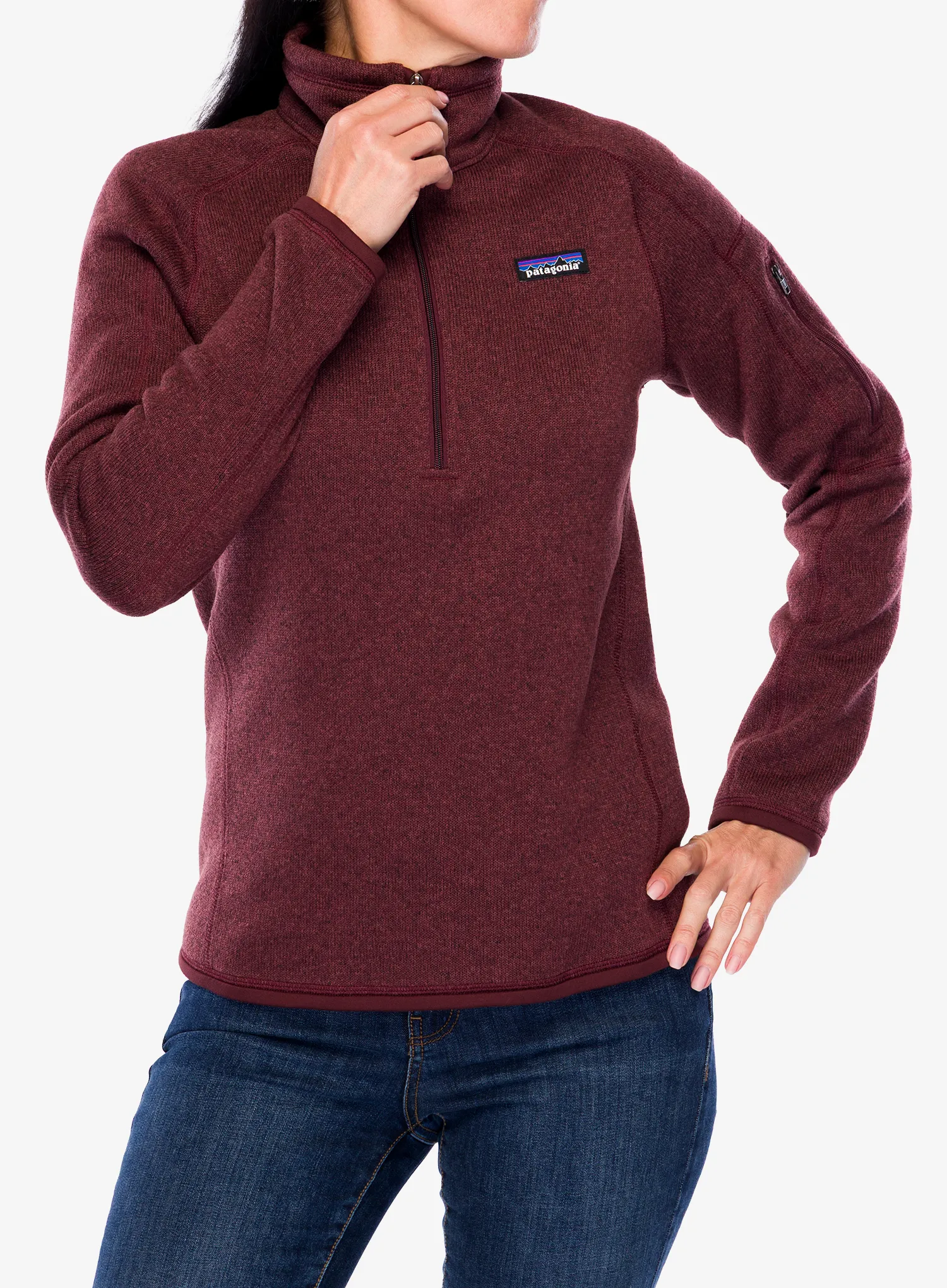Дамски полар Patagonia Better Sweater 1/4 Zip - dark ruby