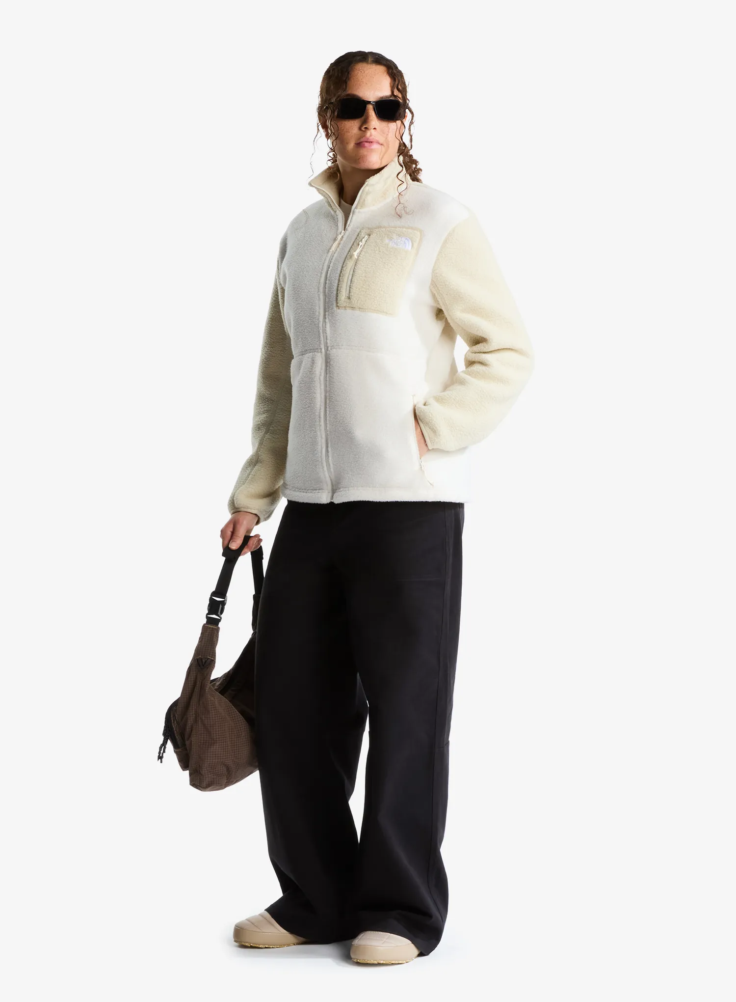 Дамски полар The North Face Yumiori Full Zip - white dune/desert stone