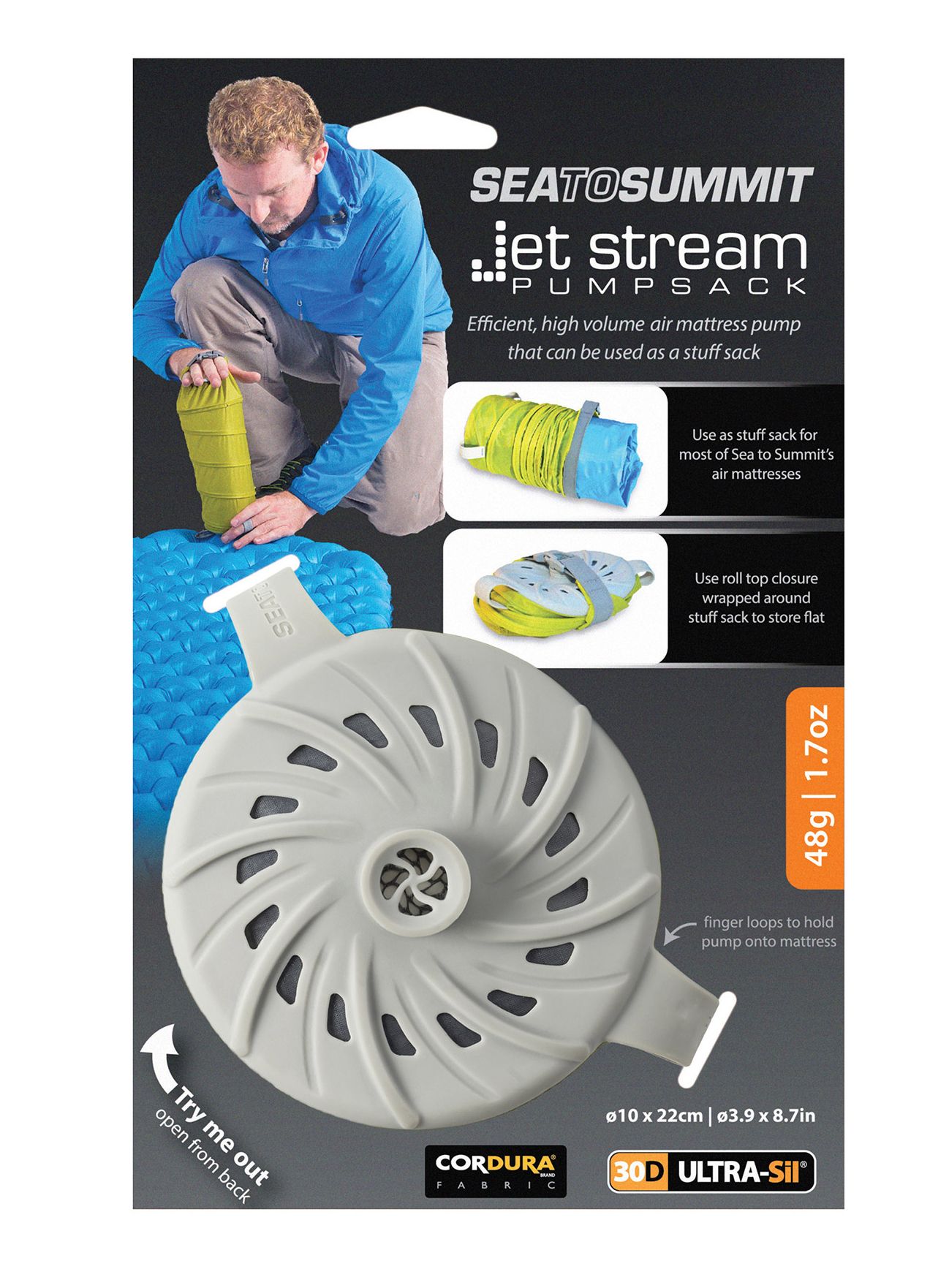 Помпа за матрак Sea To Summit Jet Stream Pump Sack - lime